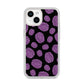 Purple Brains iPhone 14 Clear Tough Case Starlight