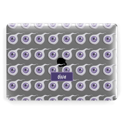 Purple Eyeballs Custom Halloween Apple MacBook Case