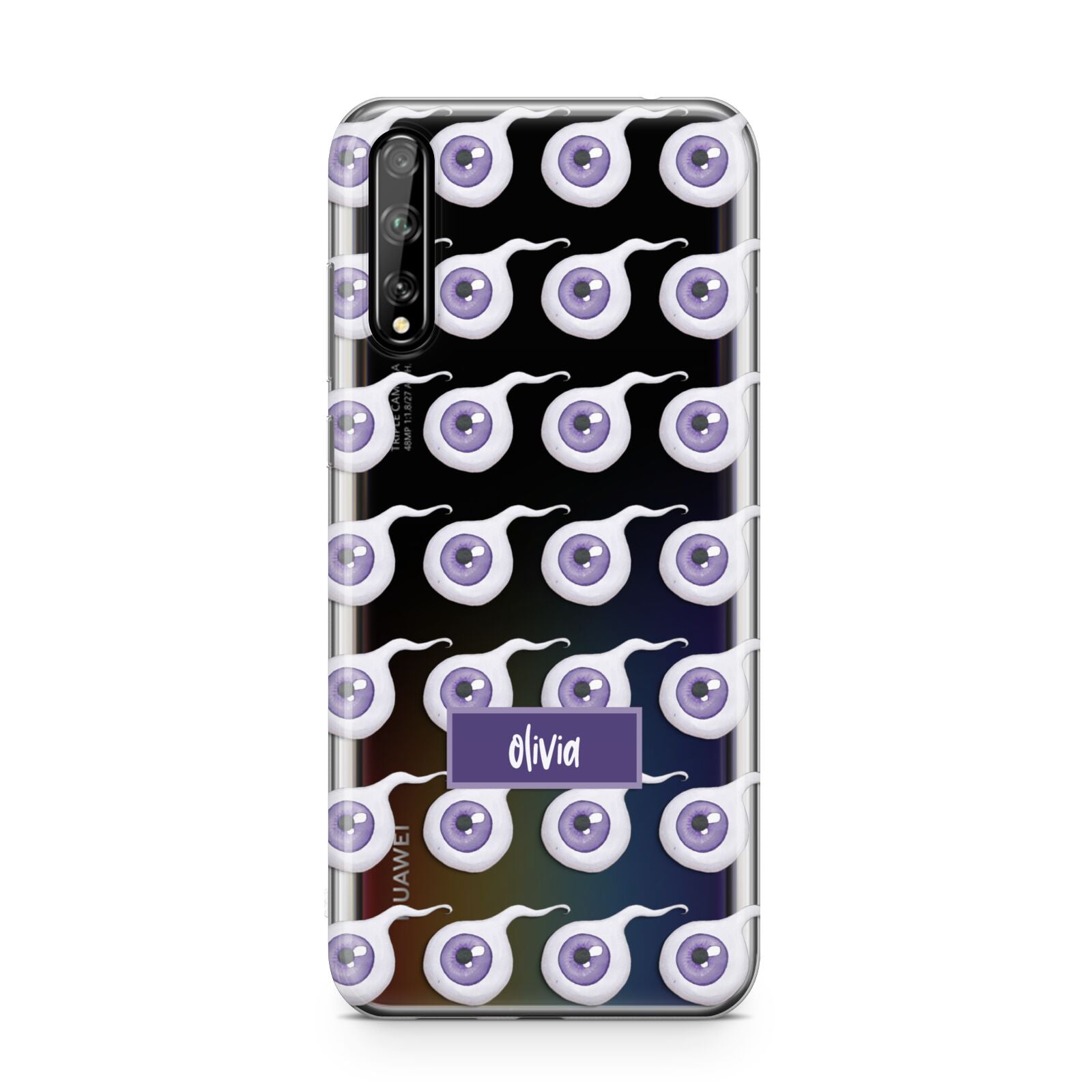 Purple Eyeballs Custom Halloween Huawei Enjoy 10s Phone Case