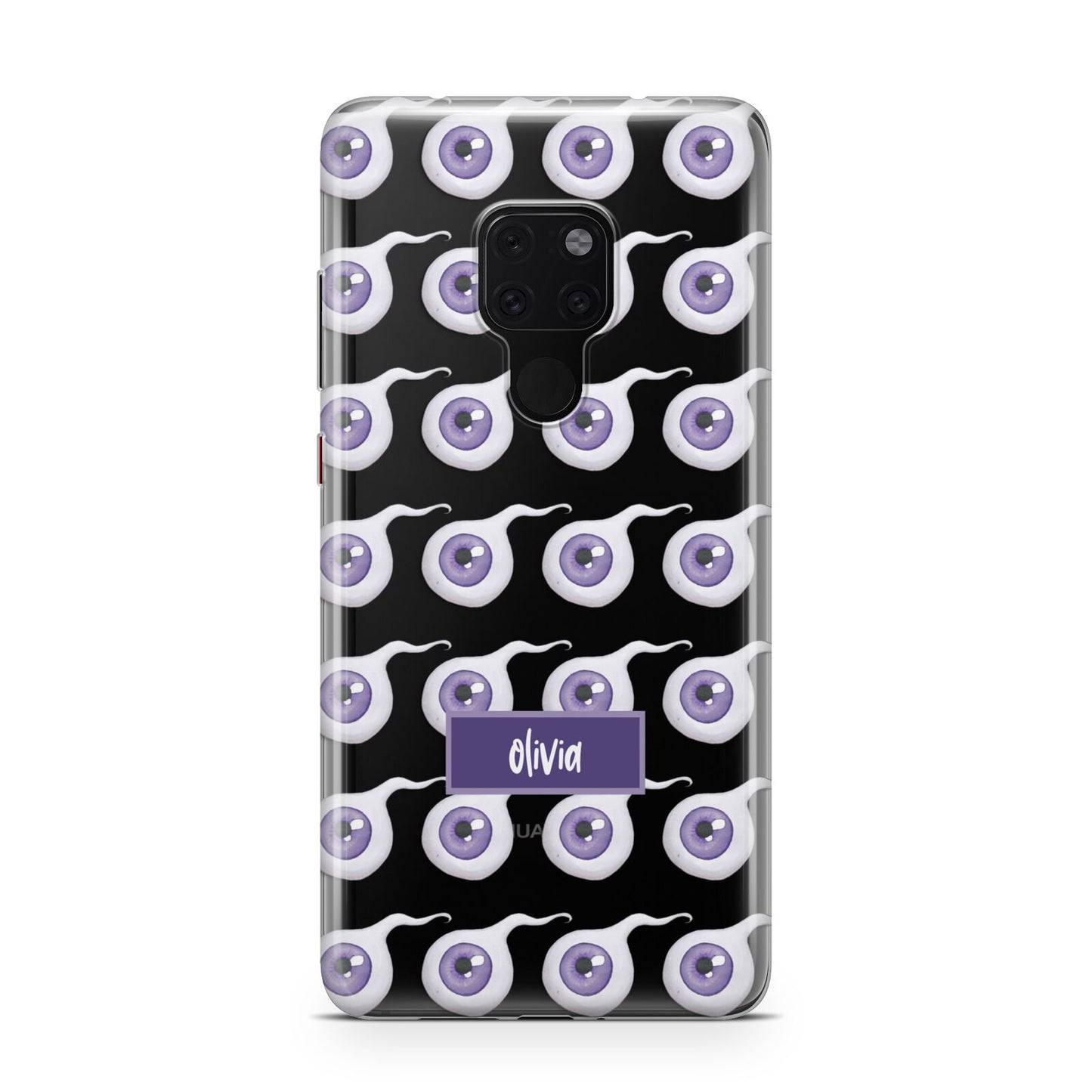 Purple Eyeballs Custom Halloween Huawei Mate 20 Phone Case