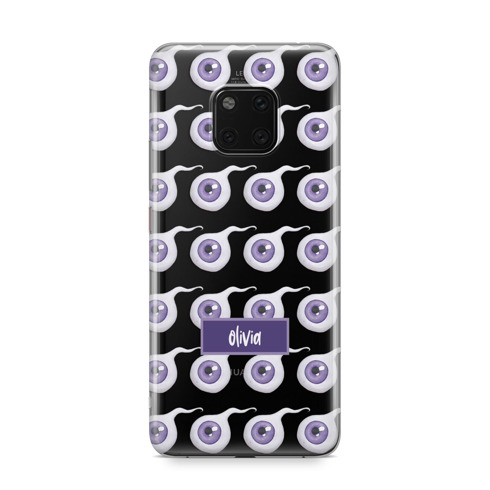 Purple Eyeballs Custom Halloween Huawei Mate 20 Pro Phone Case