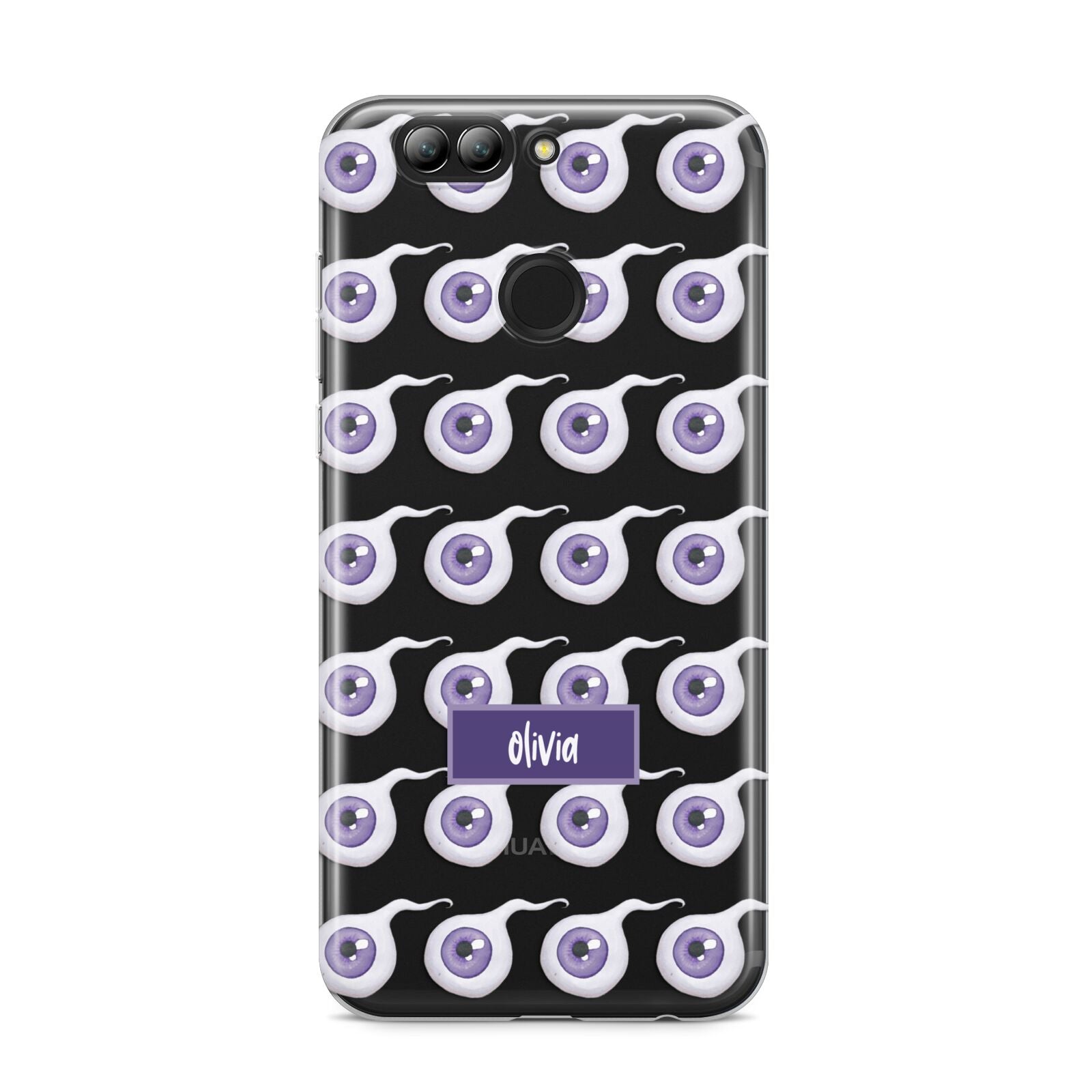 Purple Eyeballs Custom Halloween Huawei Nova 2s Phone Case