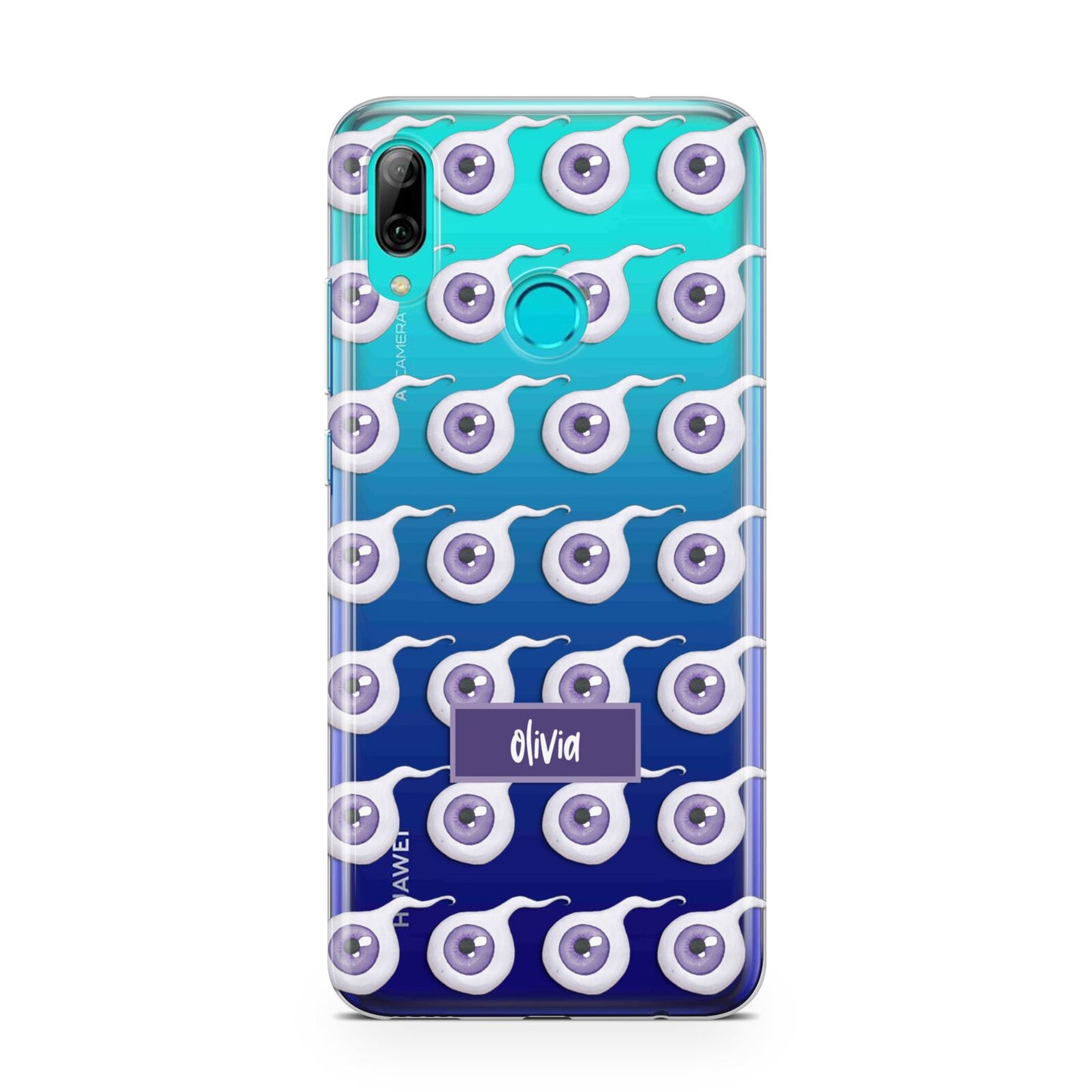 Purple Eyeballs Custom Halloween Huawei P Smart 2019 Case