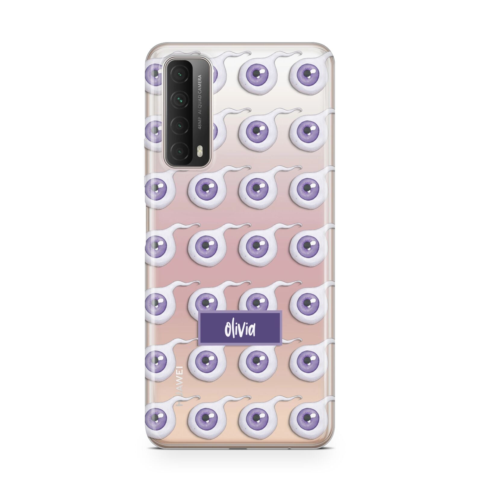 Purple Eyeballs Custom Halloween Huawei P Smart 2021