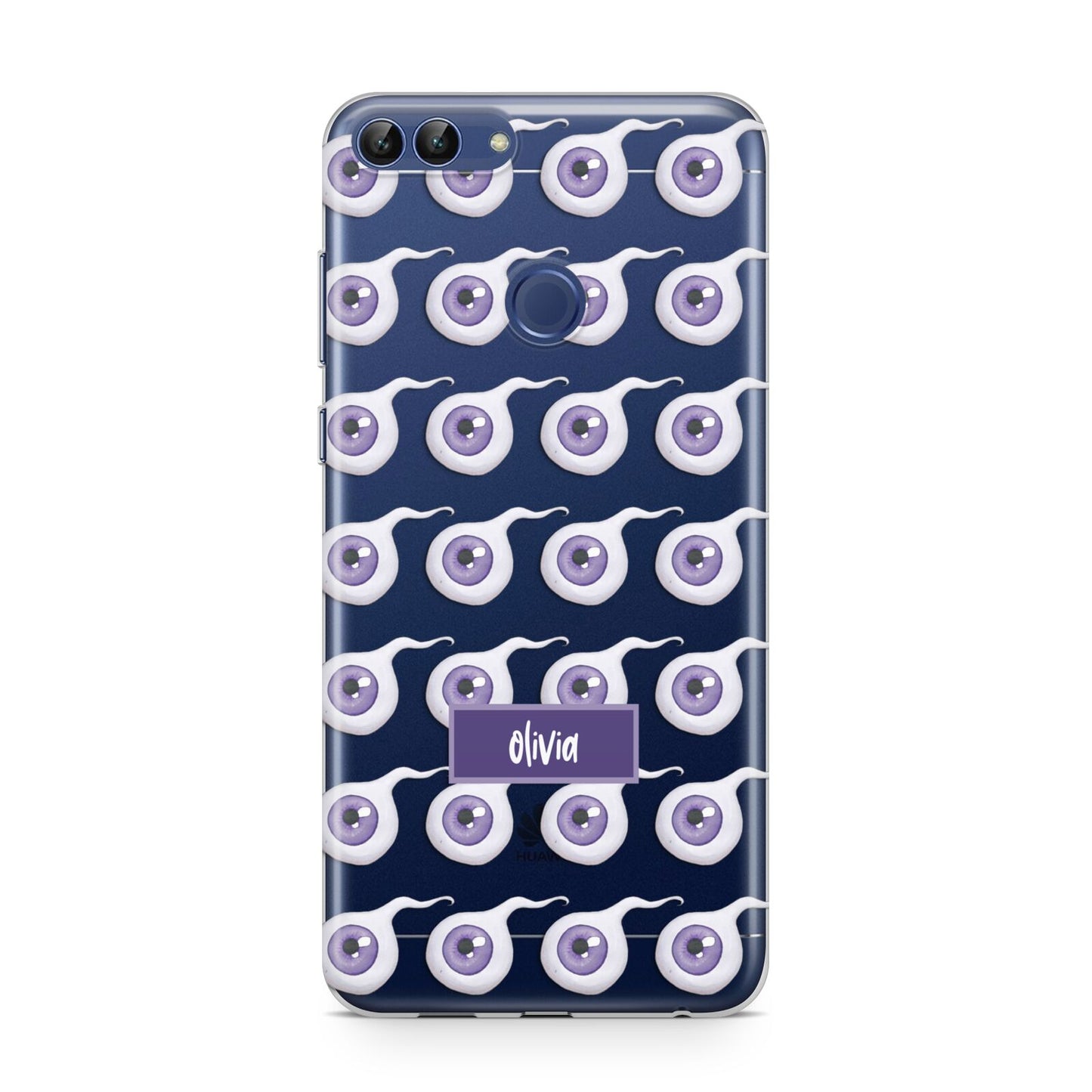 Purple Eyeballs Custom Halloween Huawei P Smart Case