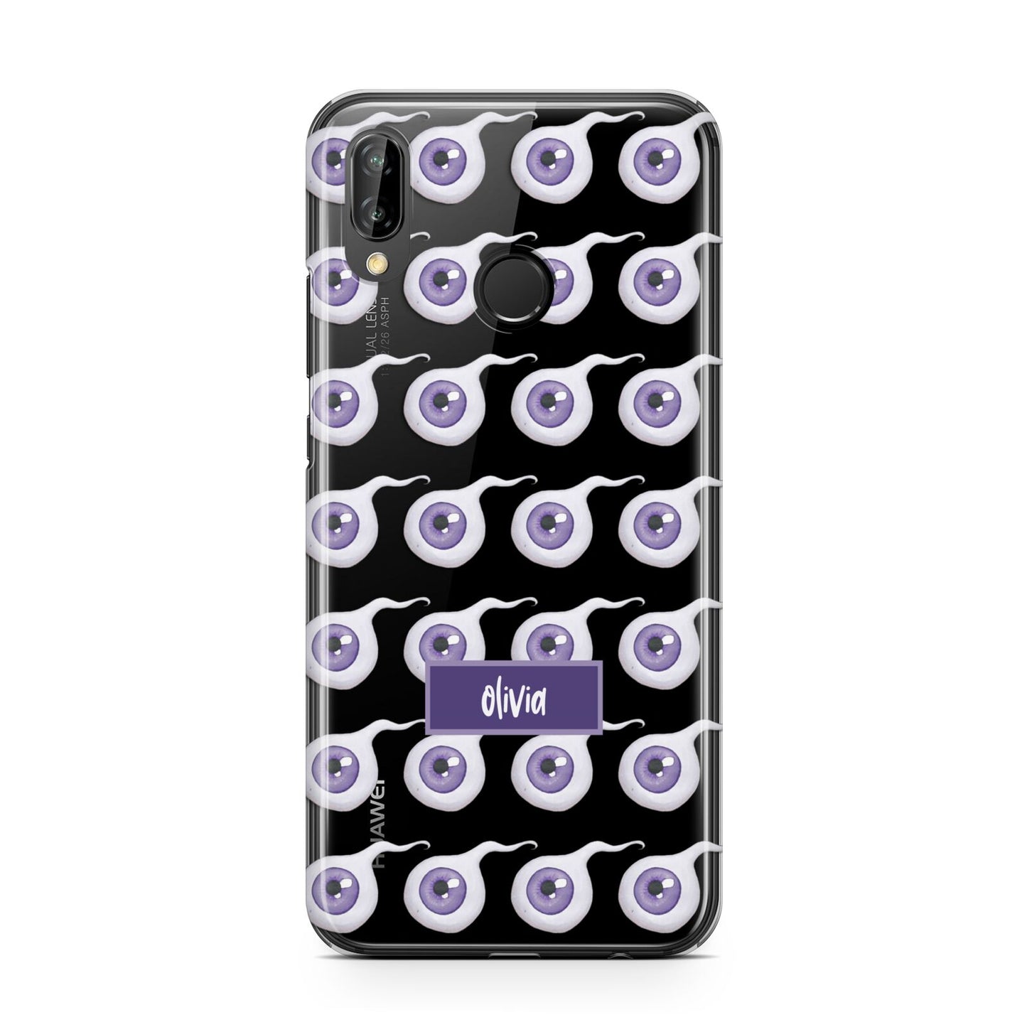 Purple Eyeballs Custom Halloween Huawei P20 Lite Phone Case