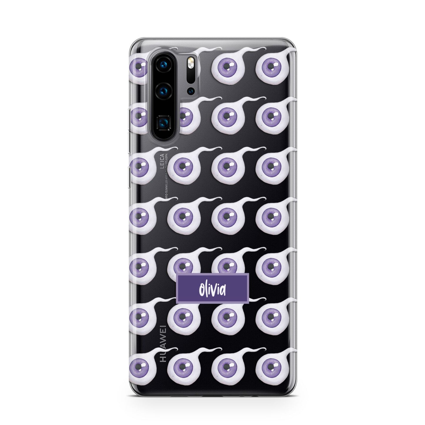 Purple Eyeballs Custom Halloween Huawei P30 Pro Phone Case