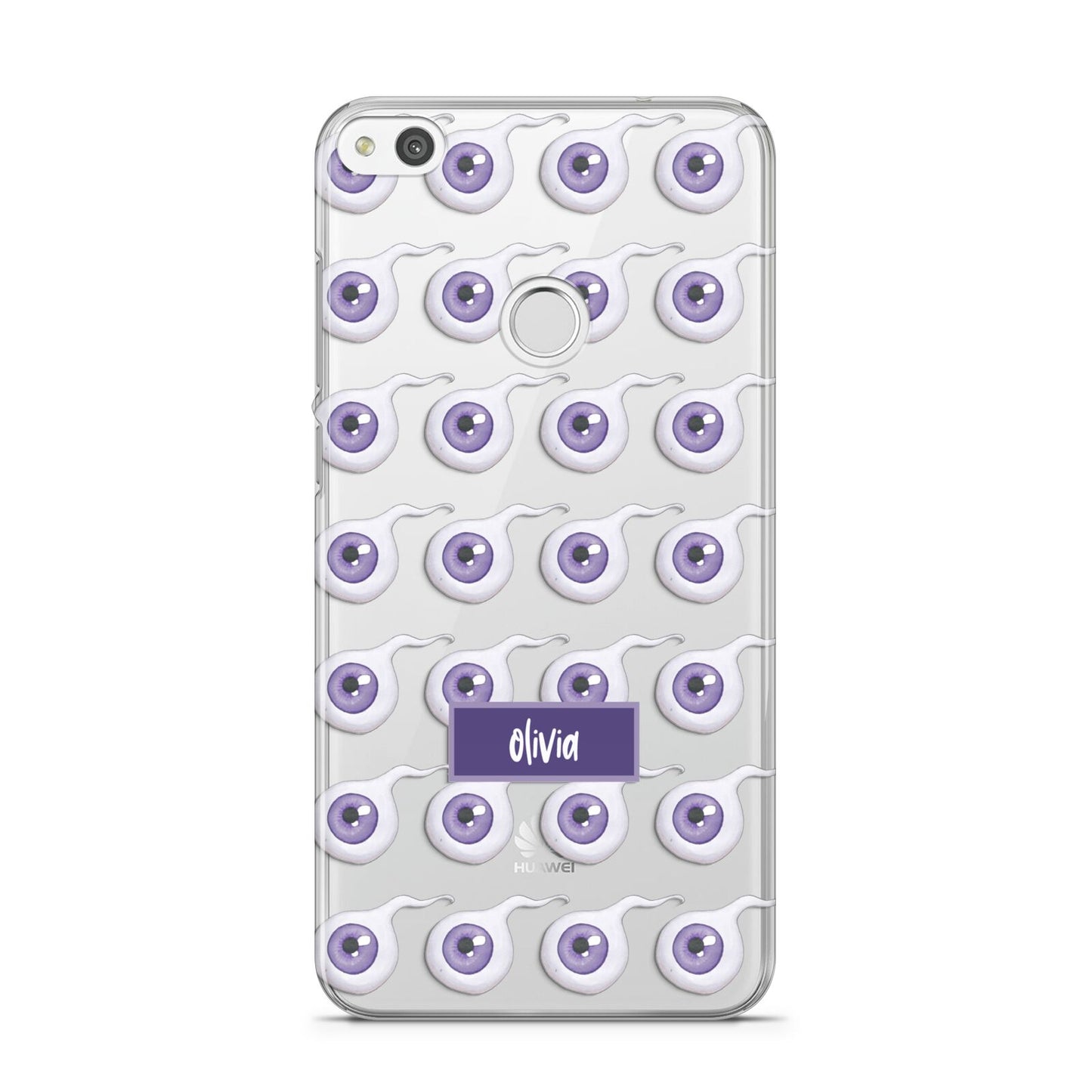 Purple Eyeballs Custom Halloween Huawei P8 Lite Case