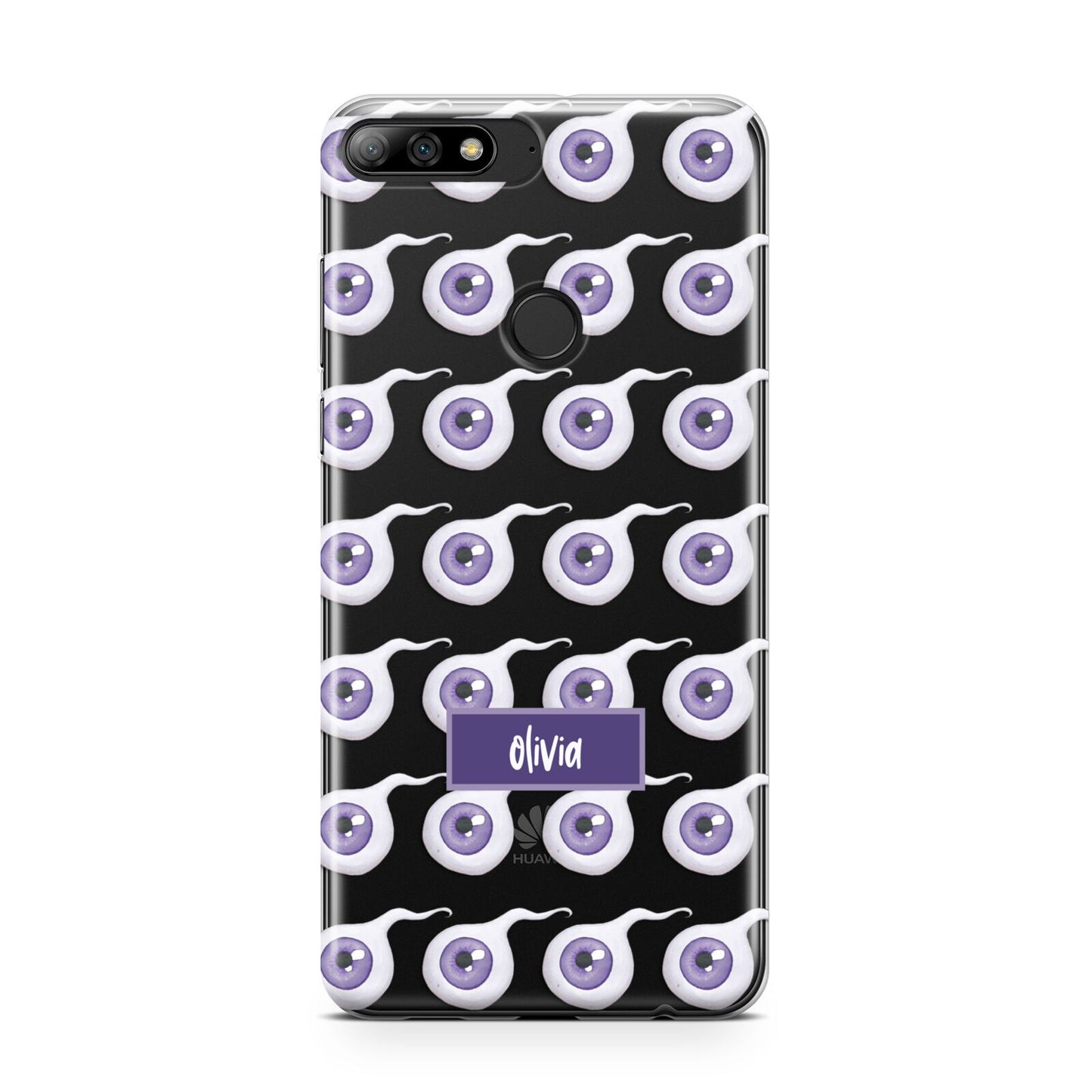 Purple Eyeballs Custom Halloween Huawei Y7 2018