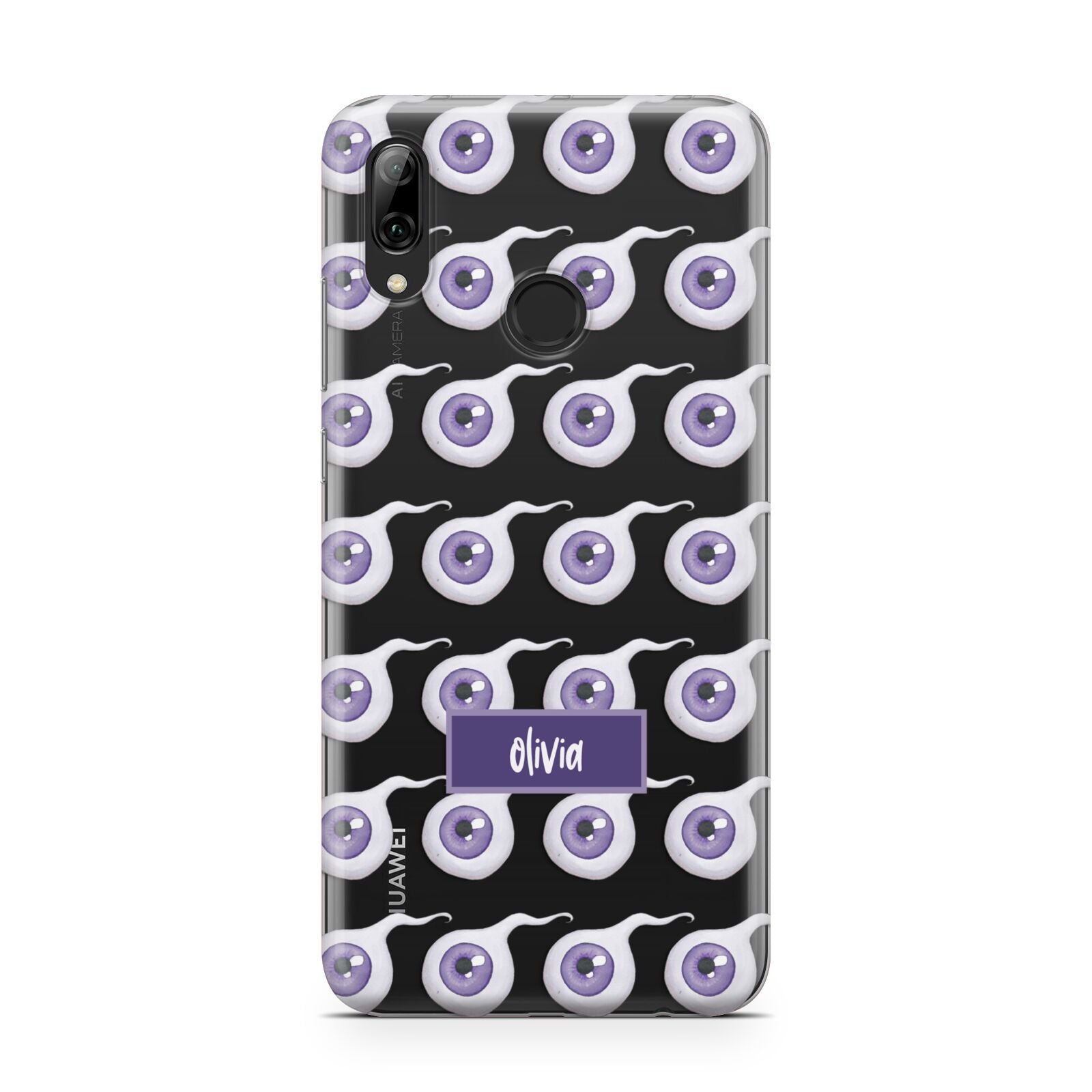 Purple Eyeballs Custom Halloween Huawei Y7 2019