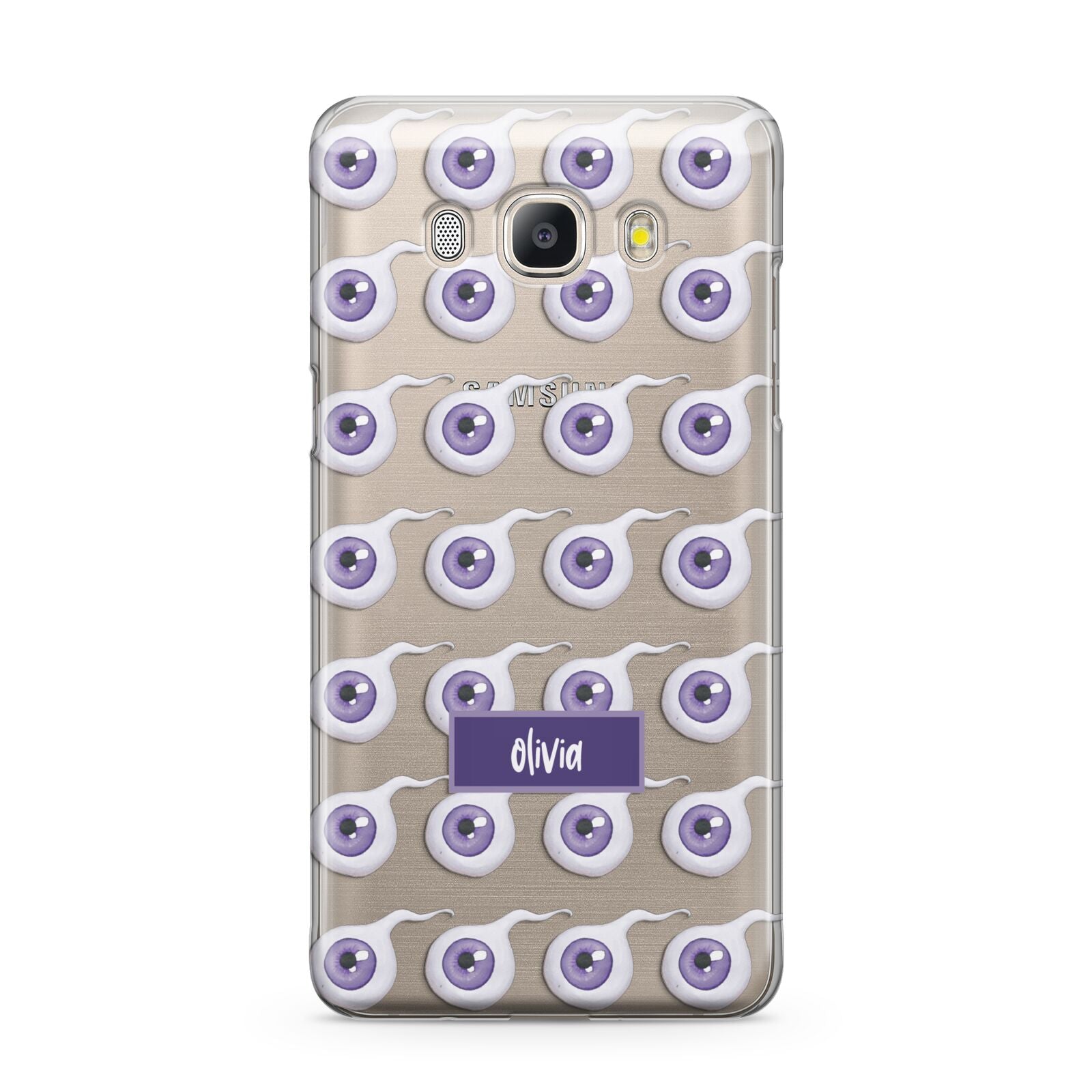 Purple Eyeballs Custom Halloween Samsung Galaxy J5 2016 Case