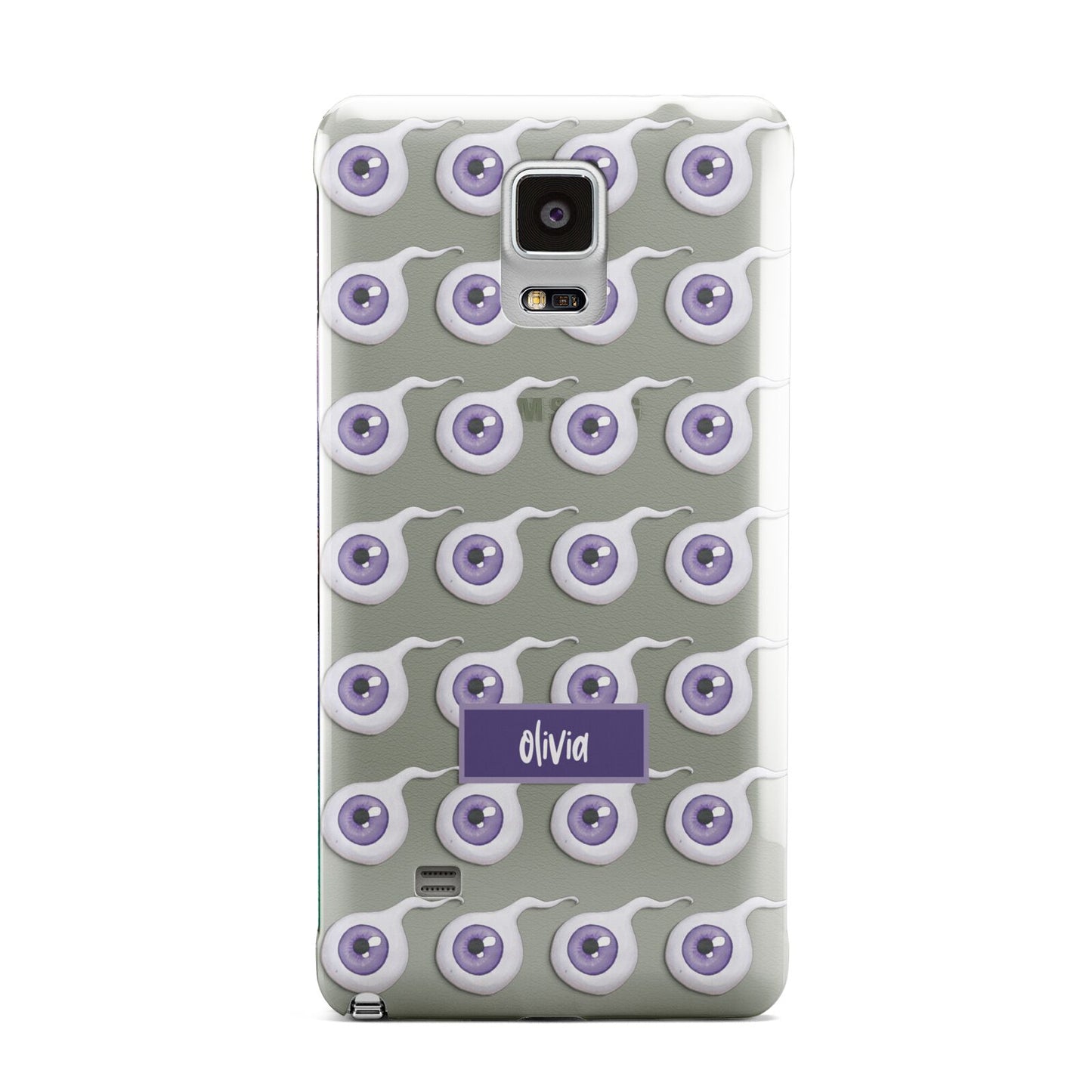 Purple Eyeballs Custom Halloween Samsung Galaxy Note 4 Case