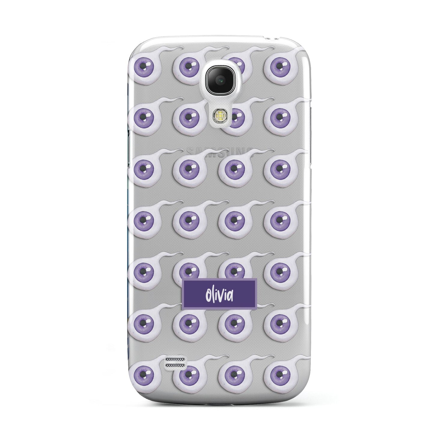 Purple Eyeballs Custom Halloween Samsung Galaxy S4 Mini Case