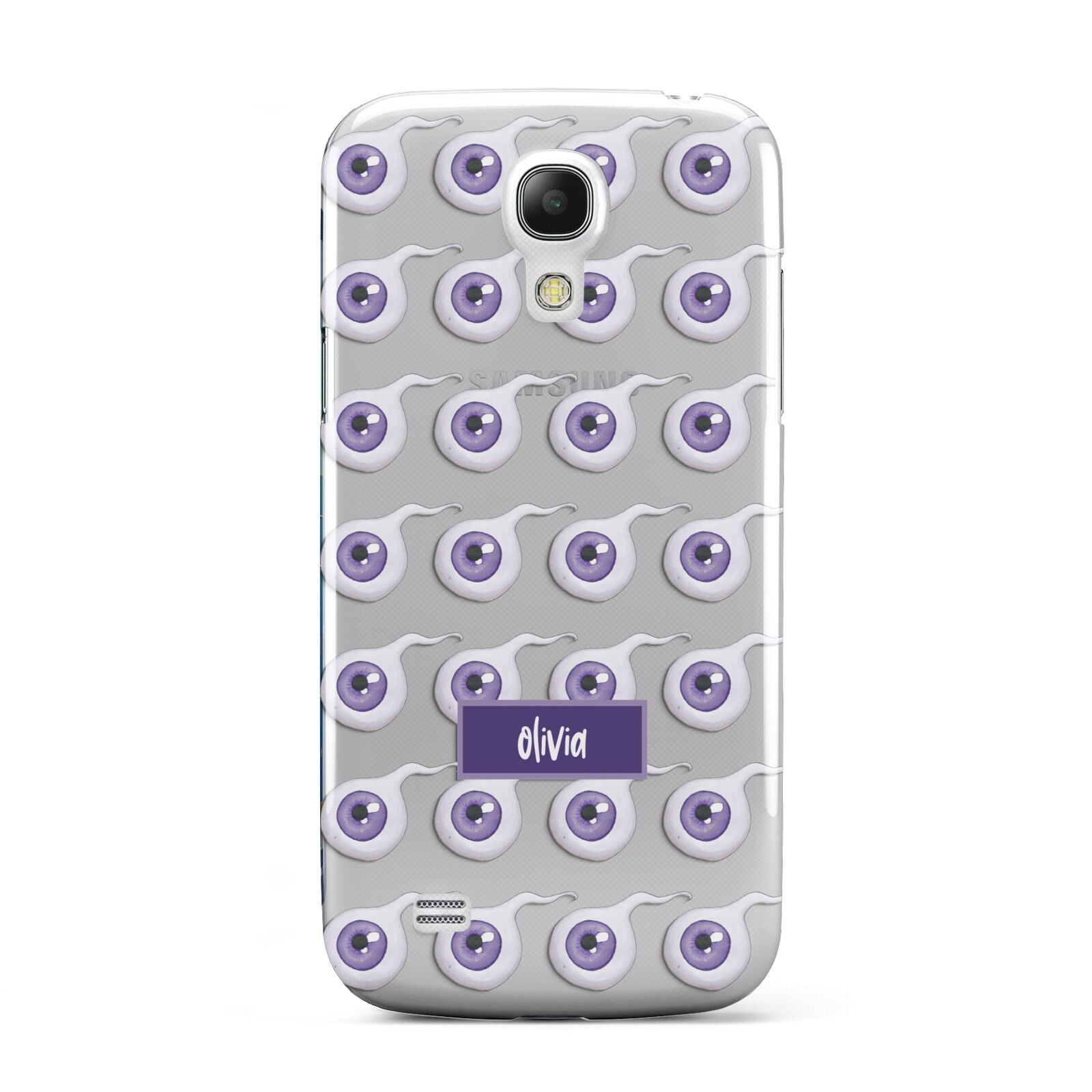 Purple Eyeballs Custom Halloween Samsung Galaxy S4 Mini Case