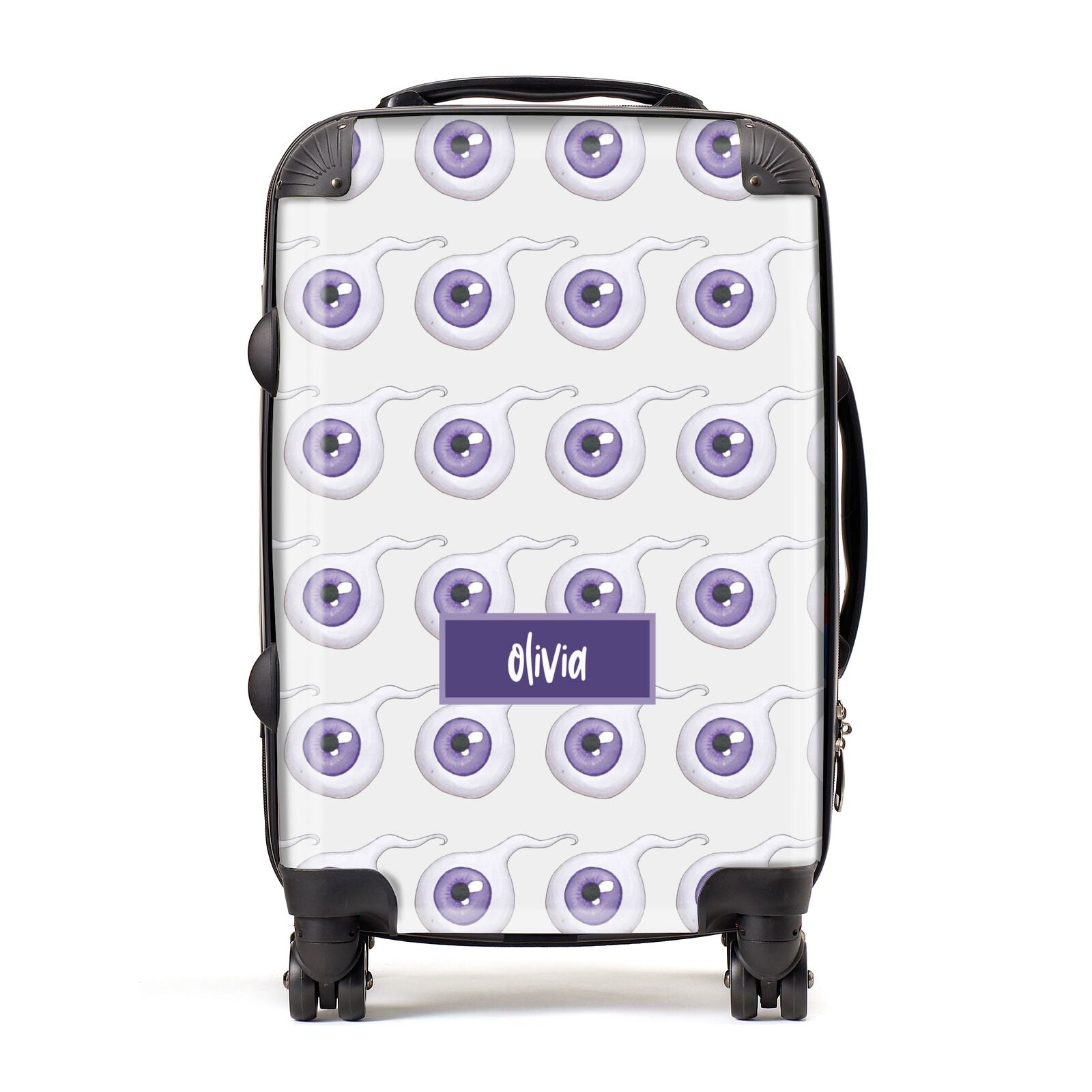 Purple Eyeballs Custom Halloween Suitcase