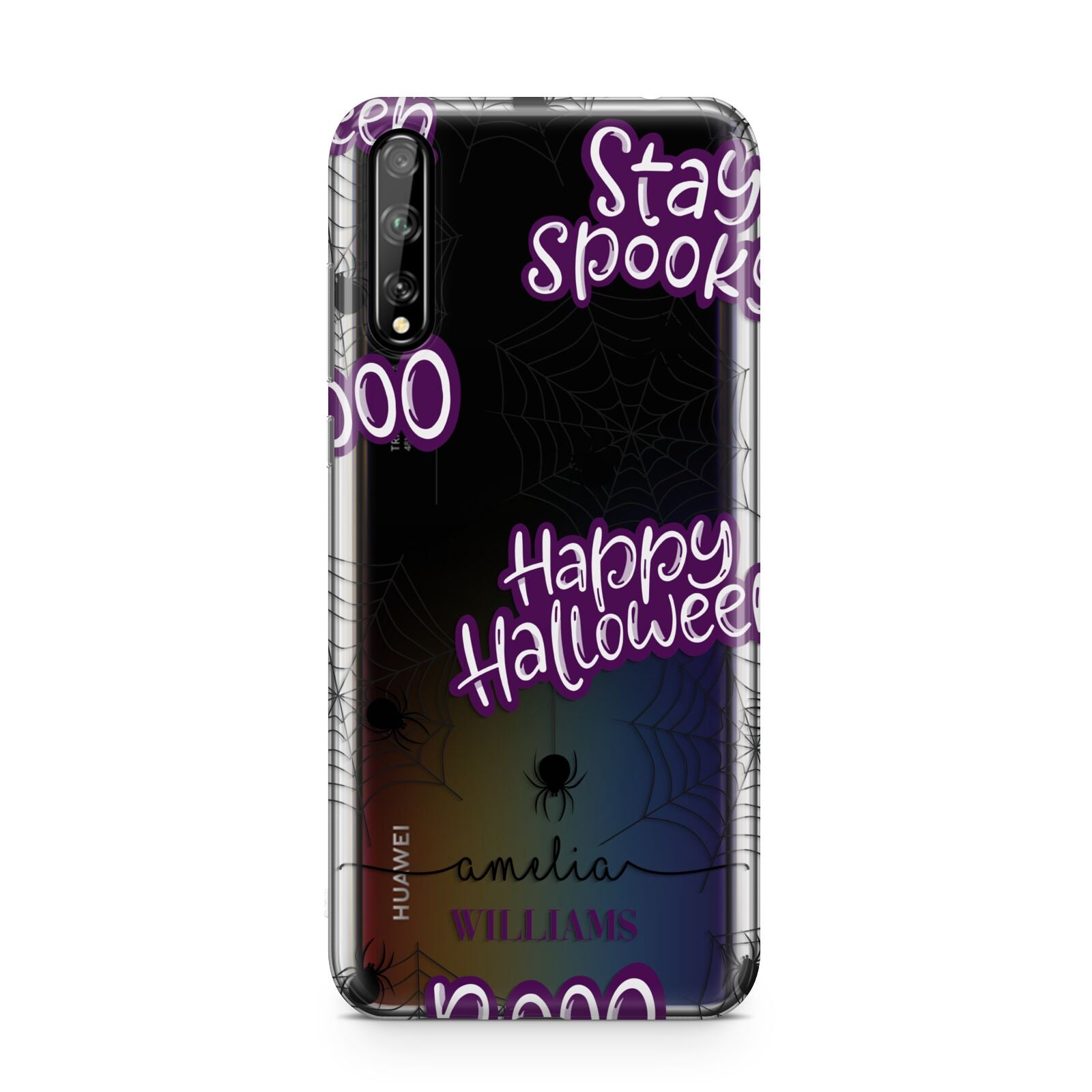 Purple Halloween Catchphrases Huawei Enjoy 10s Phone Case