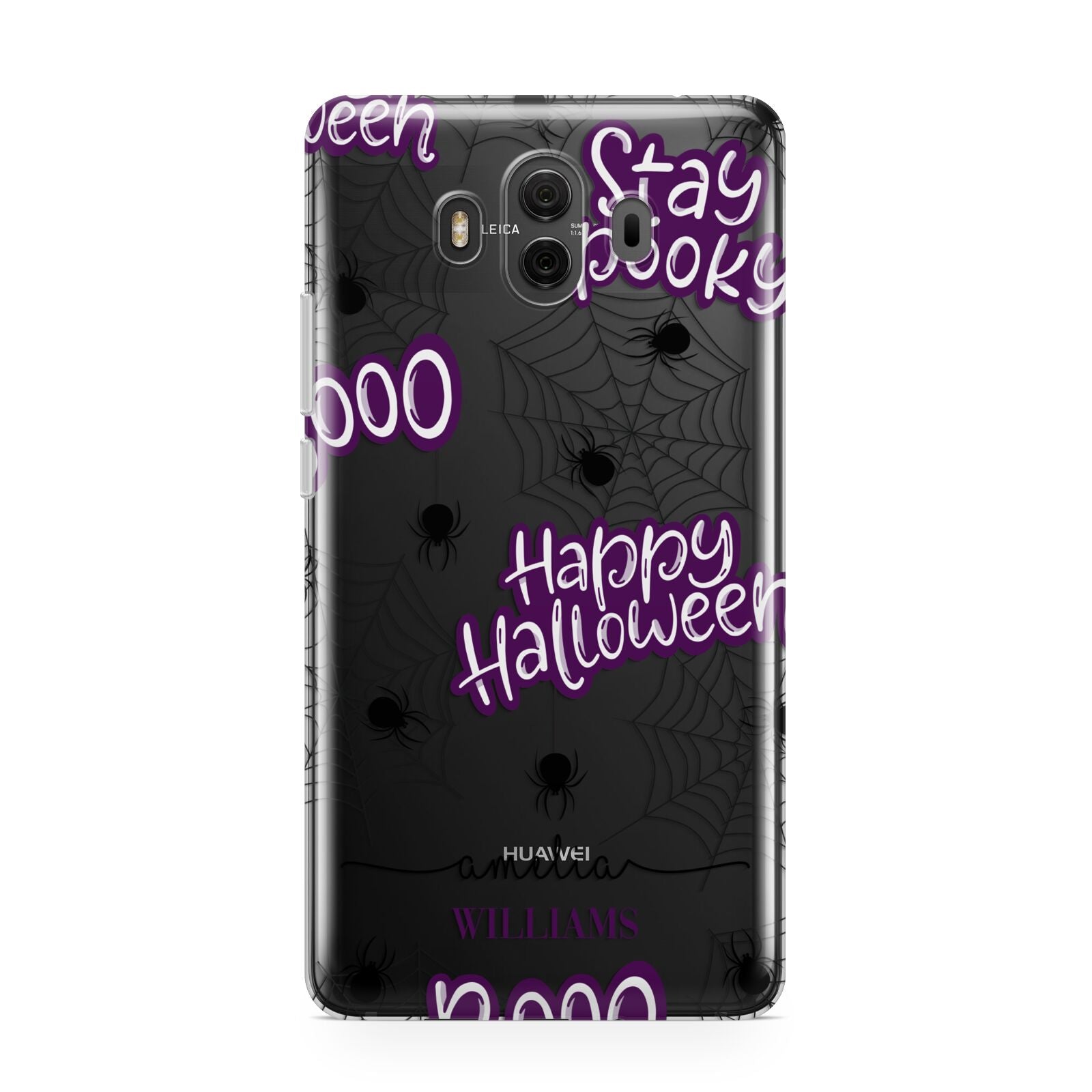 Purple Halloween Catchphrases Huawei Mate 10 Protective Phone Case