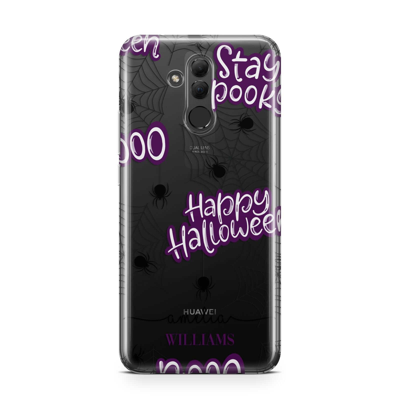 Purple Halloween Catchphrases Huawei Mate 20 Lite