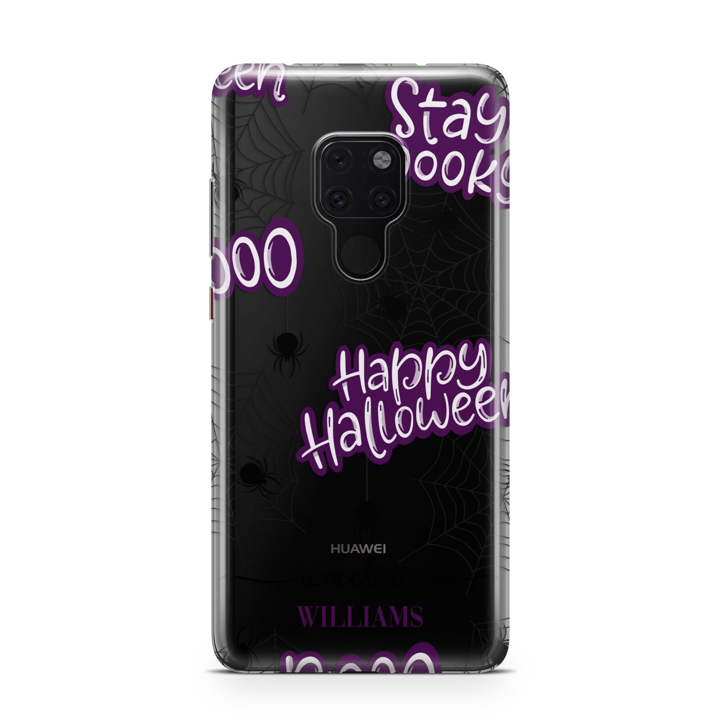 Purple Halloween Catchphrases Huawei Mate 20 Phone Case