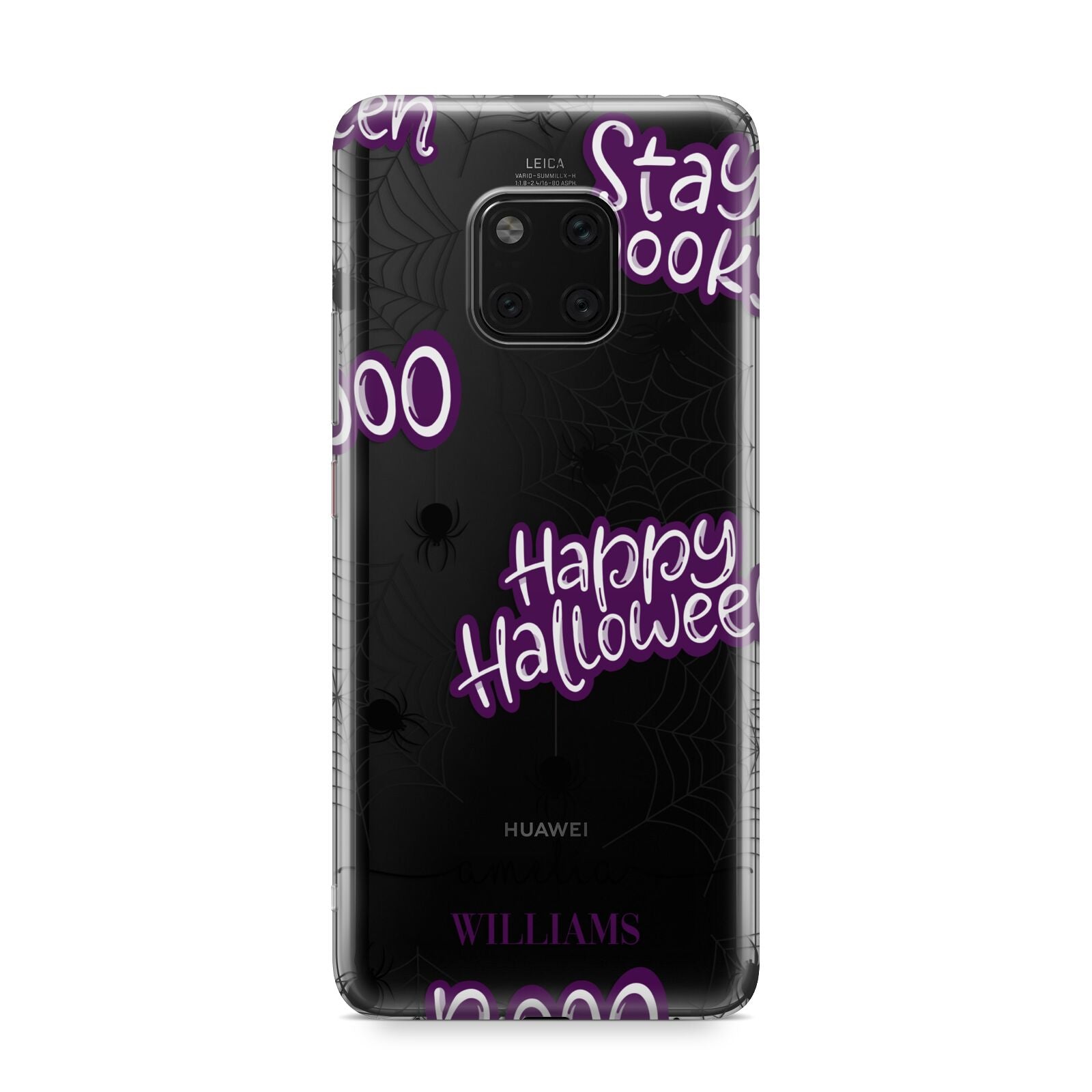 Purple Halloween Catchphrases Huawei Mate 20 Pro Phone Case