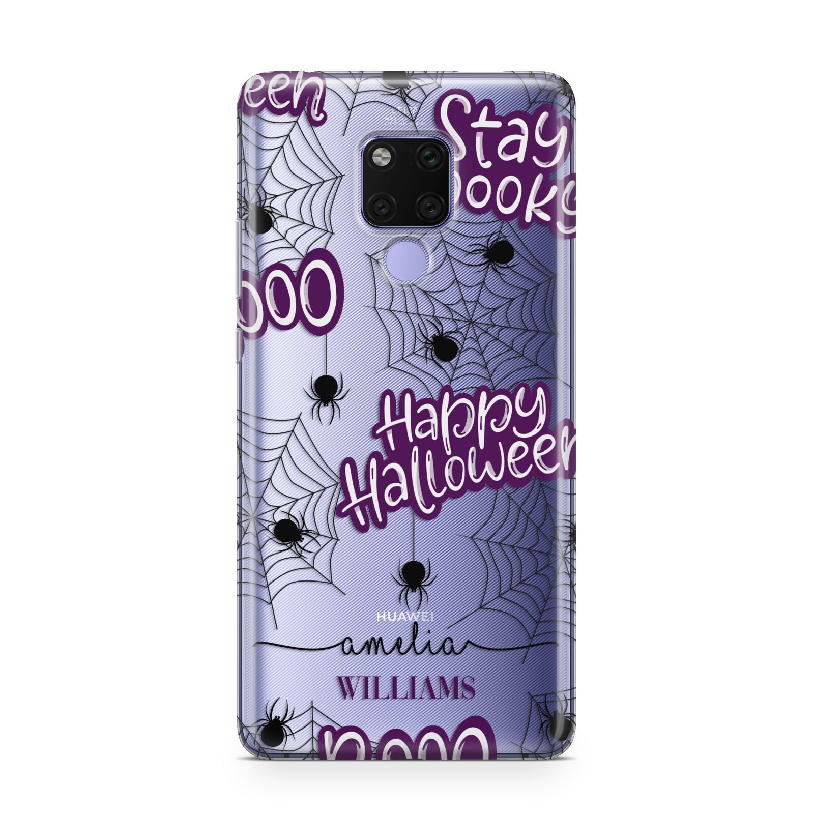 Purple Halloween Catchphrases Huawei Mate 20X Phone Case