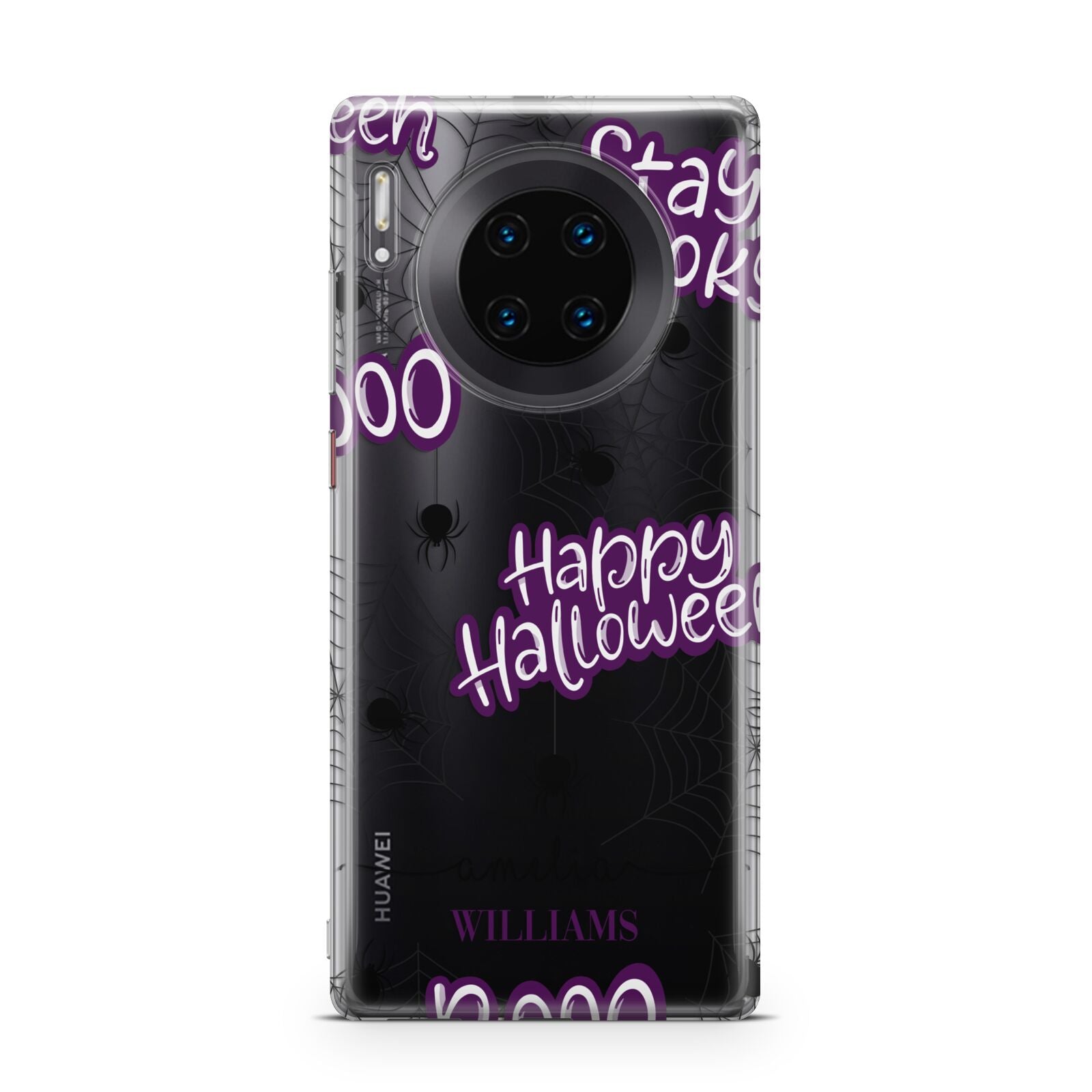 Purple Halloween Catchphrases Huawei Mate 30 Pro Phone Case