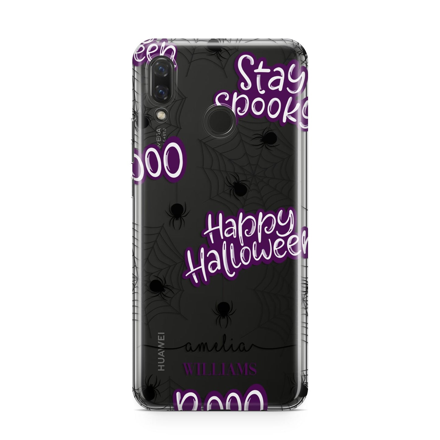 Purple Halloween Catchphrases Huawei Nova 3 Phone Case