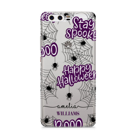 Purple Halloween Catchphrases Huawei P10 Phone Case