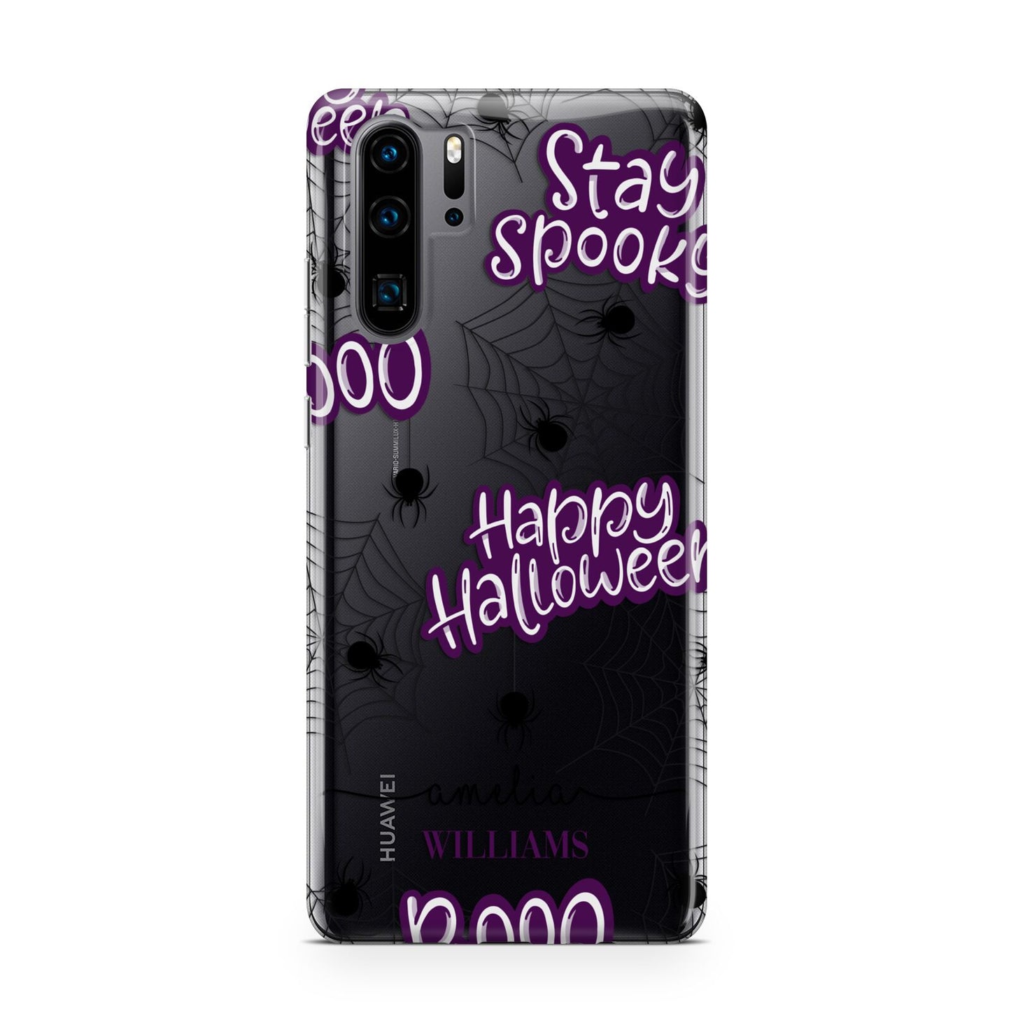 Purple Halloween Catchphrases Huawei P30 Pro Phone Case