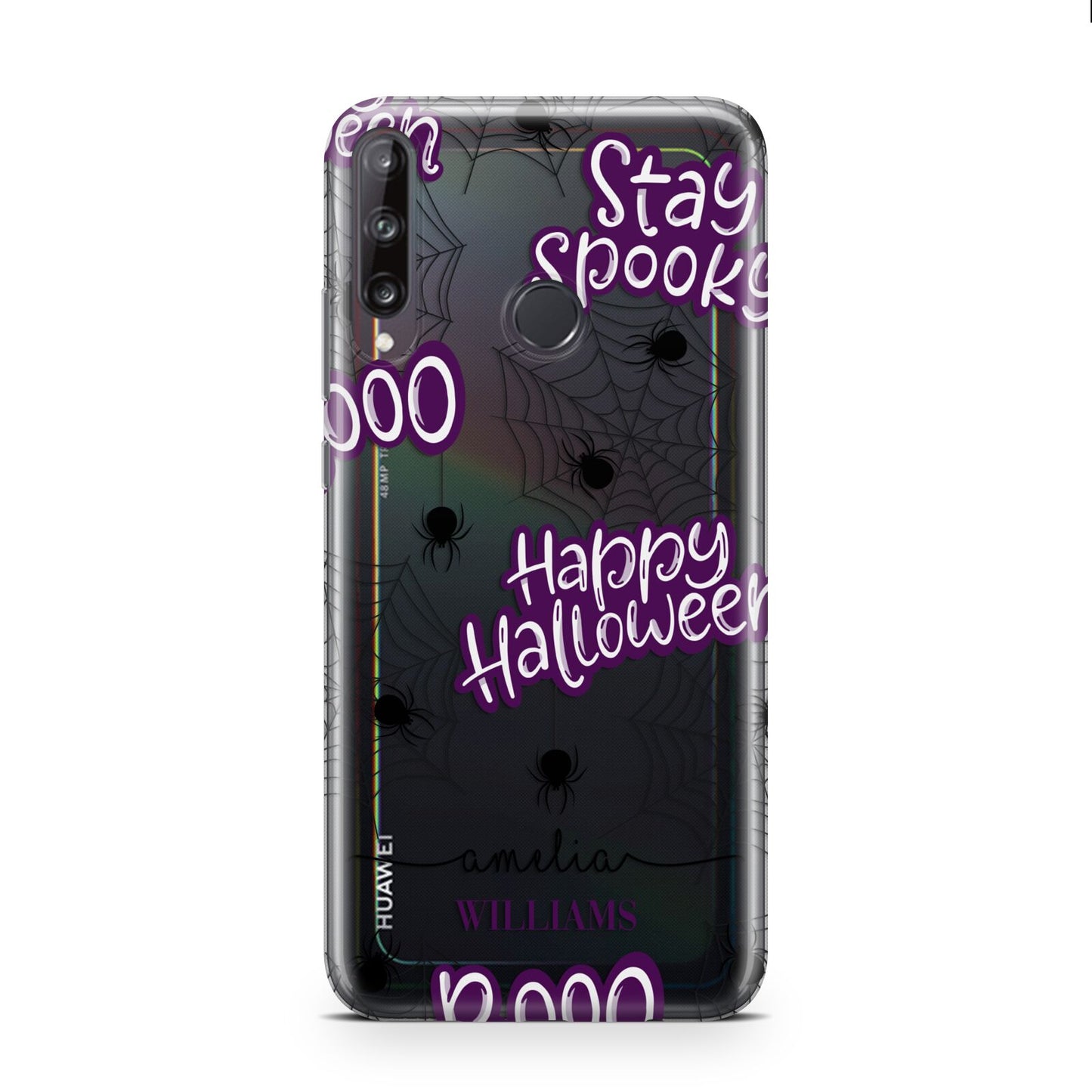 Purple Halloween Catchphrases Huawei P40 Lite E Phone Case