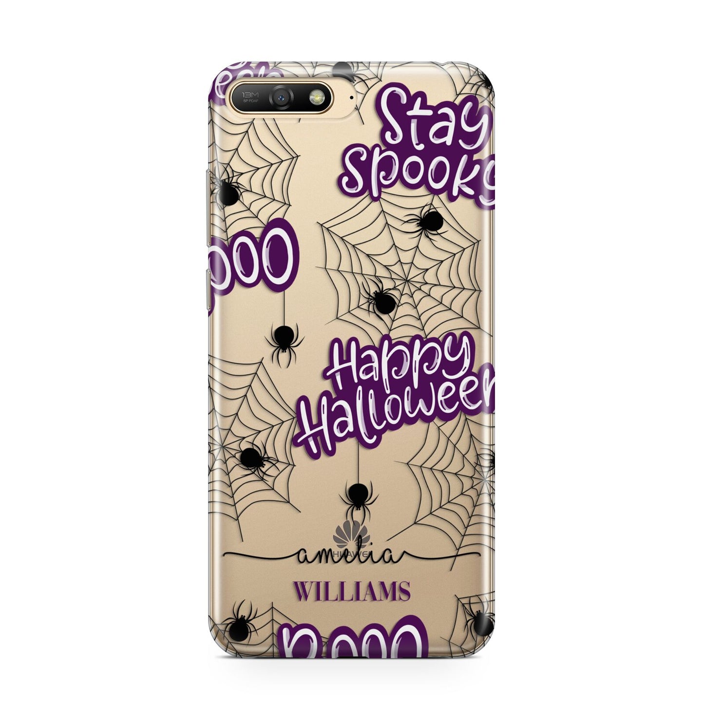 Purple Halloween Catchphrases Huawei Y6 2018