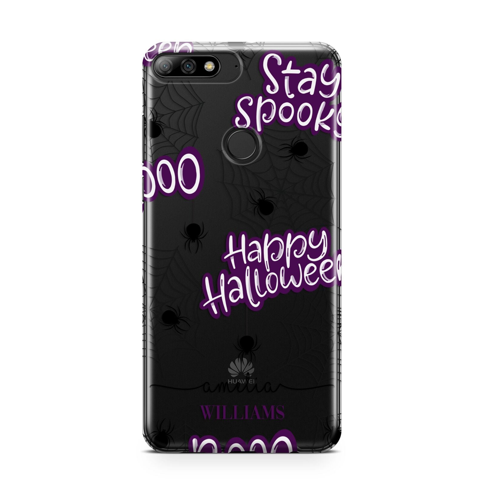 Purple Halloween Catchphrases Huawei Y7 2018