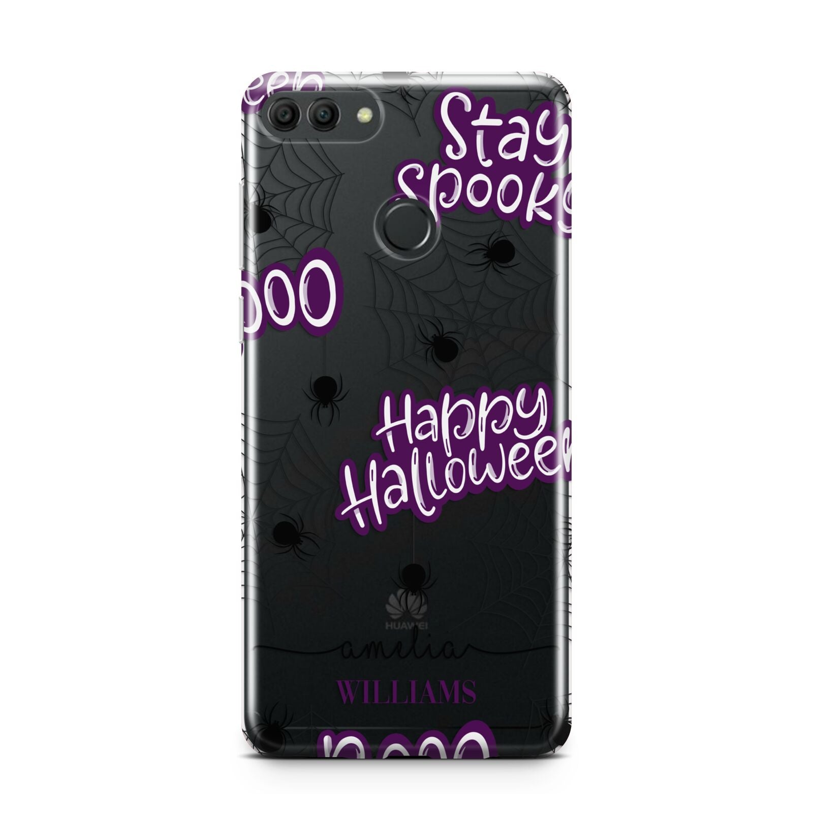 Purple Halloween Catchphrases Huawei Y9 2018