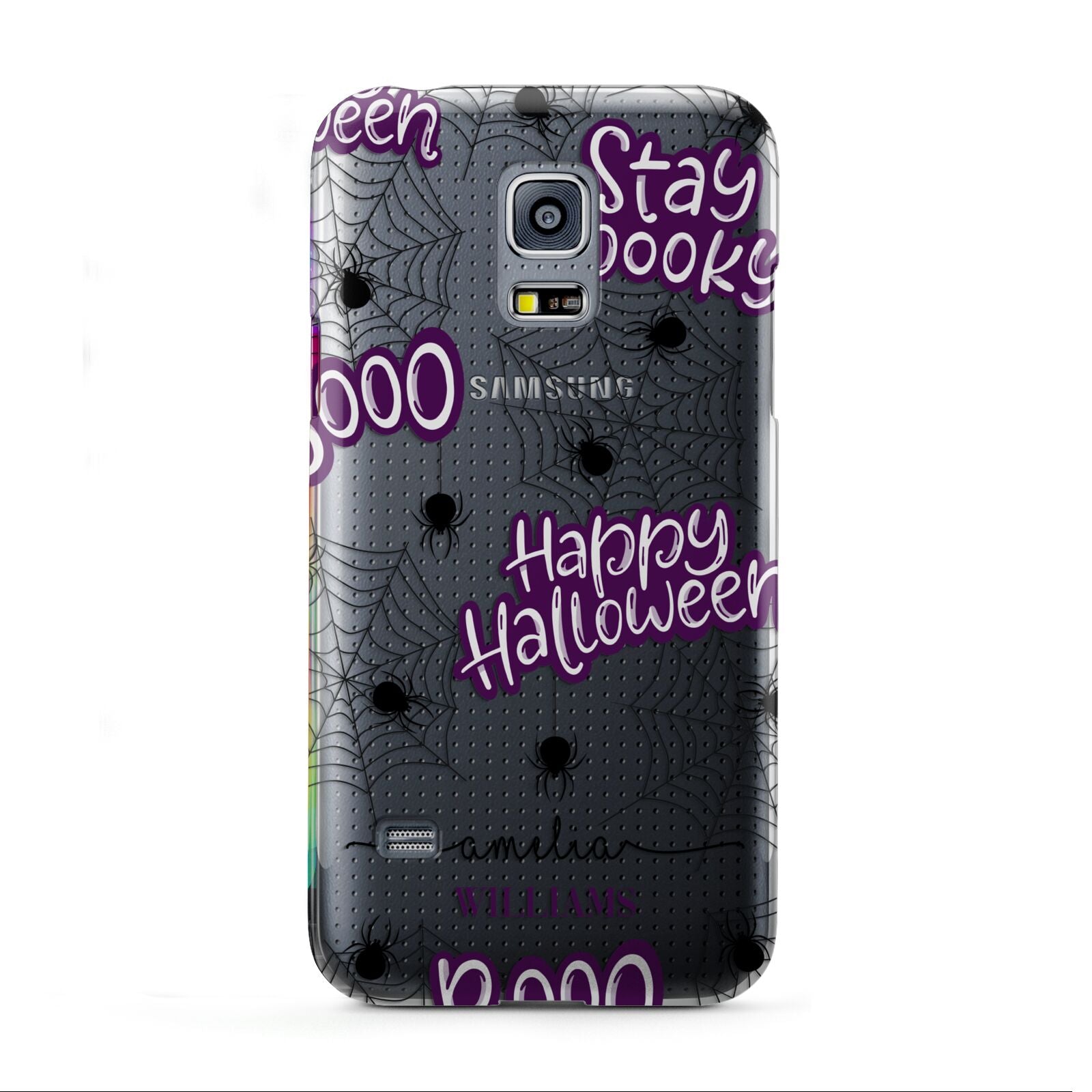 Purple Halloween Catchphrases Samsung Galaxy S5 Mini Case