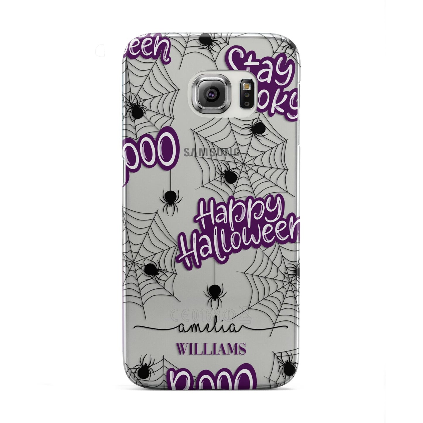 Purple Halloween Catchphrases Samsung Galaxy S6 Edge Case