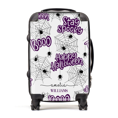 Purple Halloween Catchphrases Suitcase