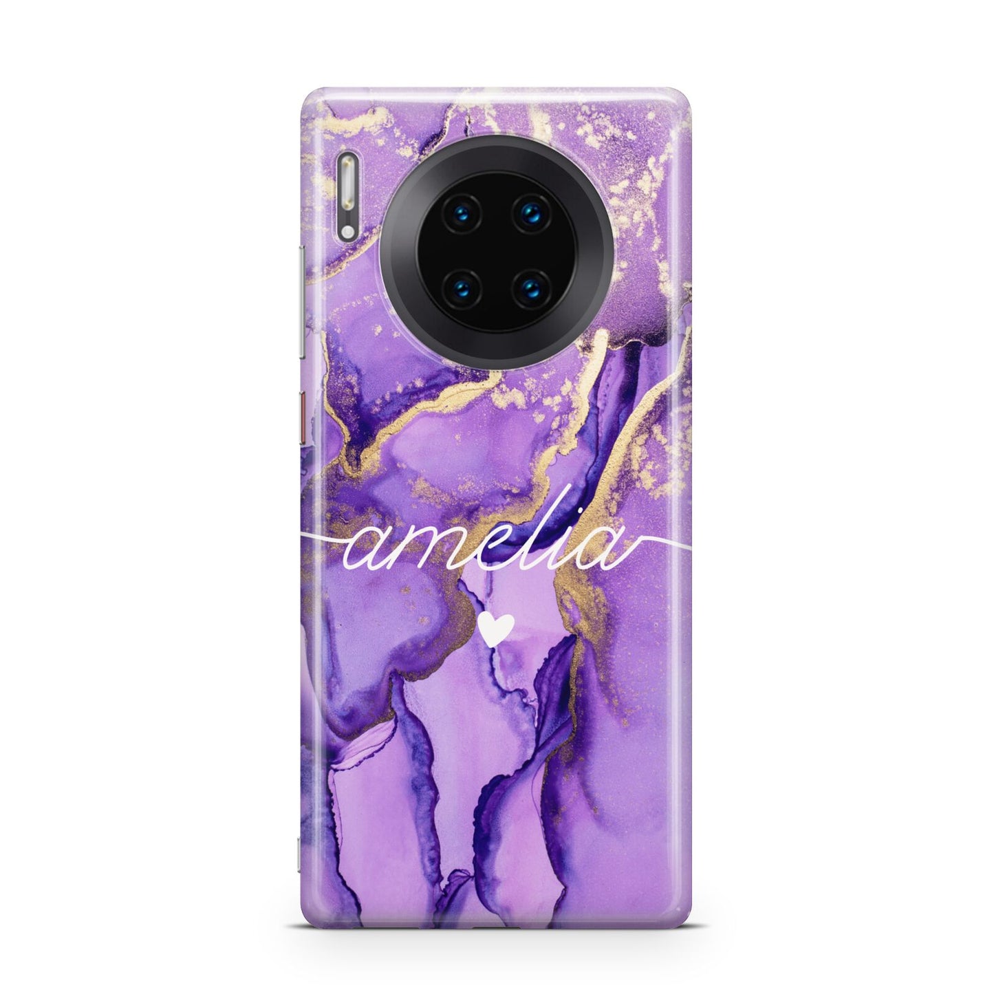 Purple Marble Huawei Mate 30 Pro Phone Case