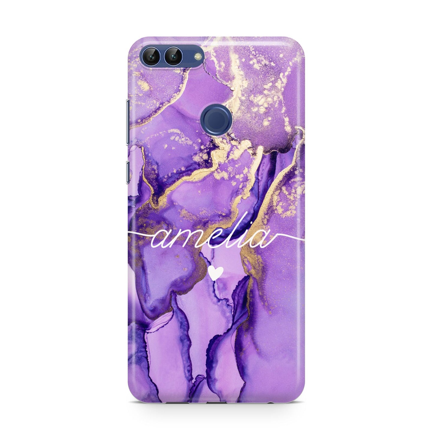 Purple Marble Huawei P Smart Case