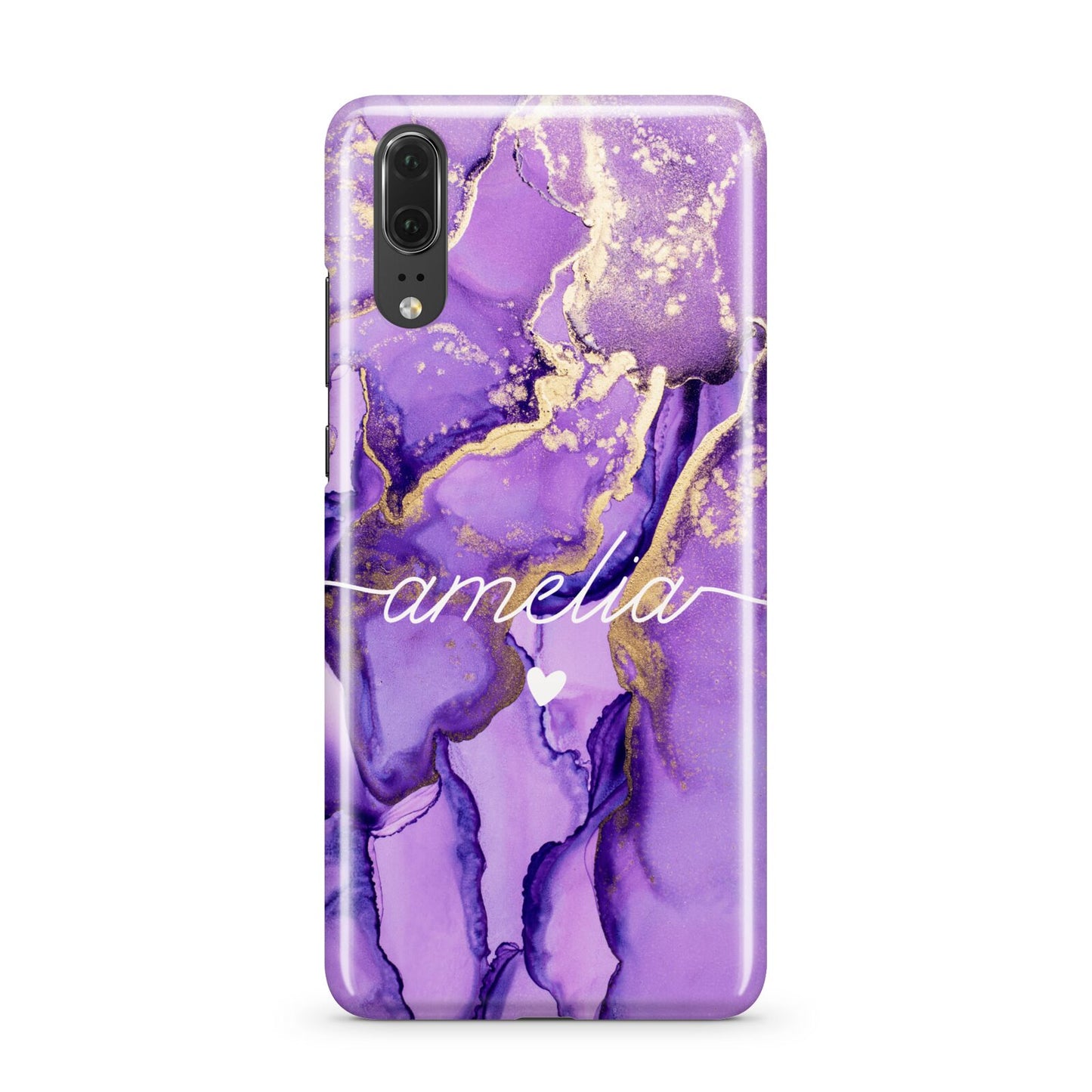 Purple Marble Huawei P20 Phone Case