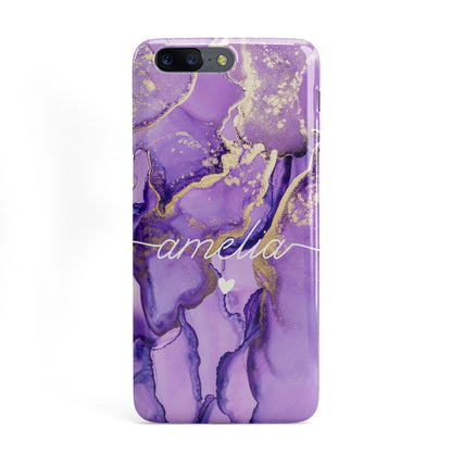 Purple Marble OnePlus Case