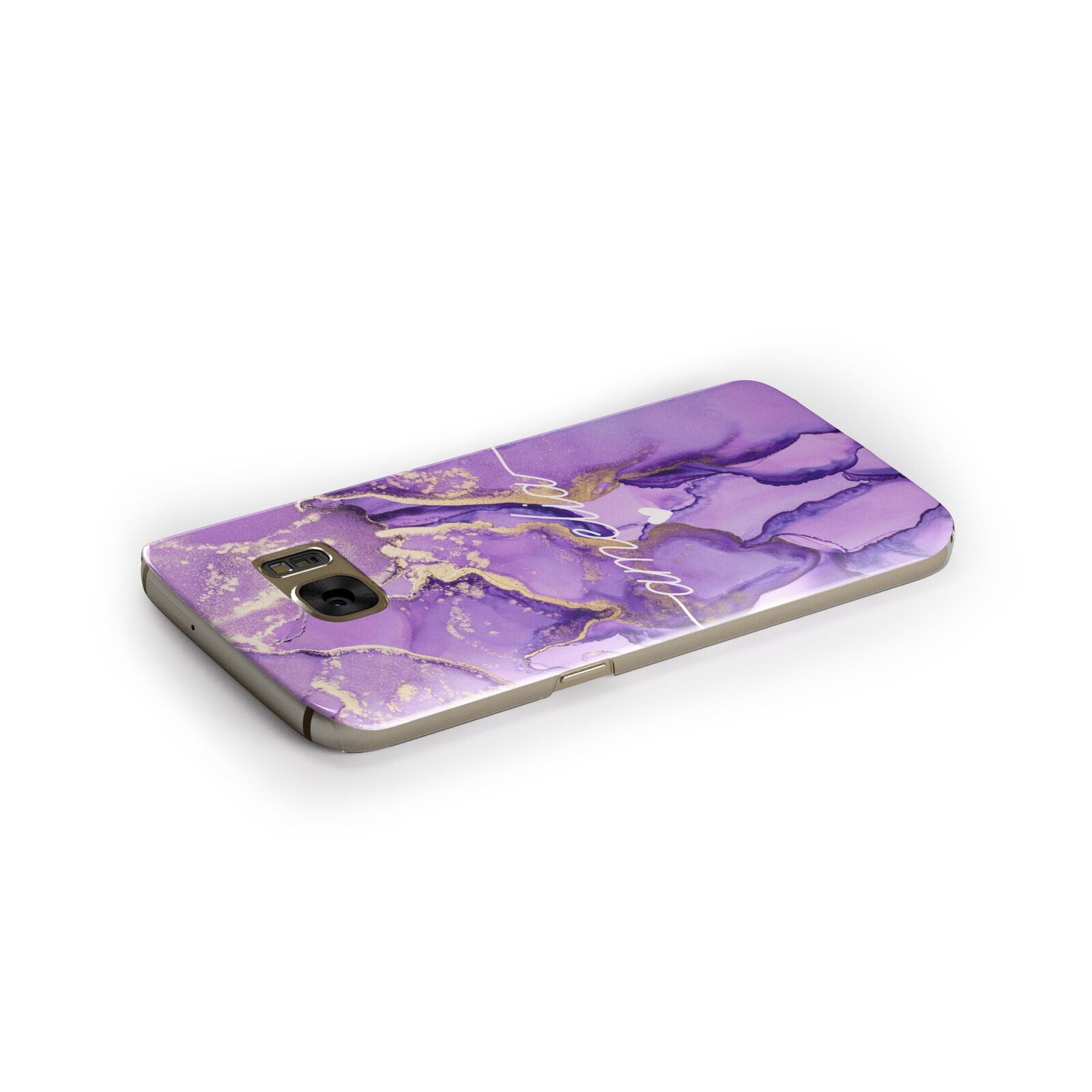 Purple Marble Samsung Galaxy Case Side Close Up