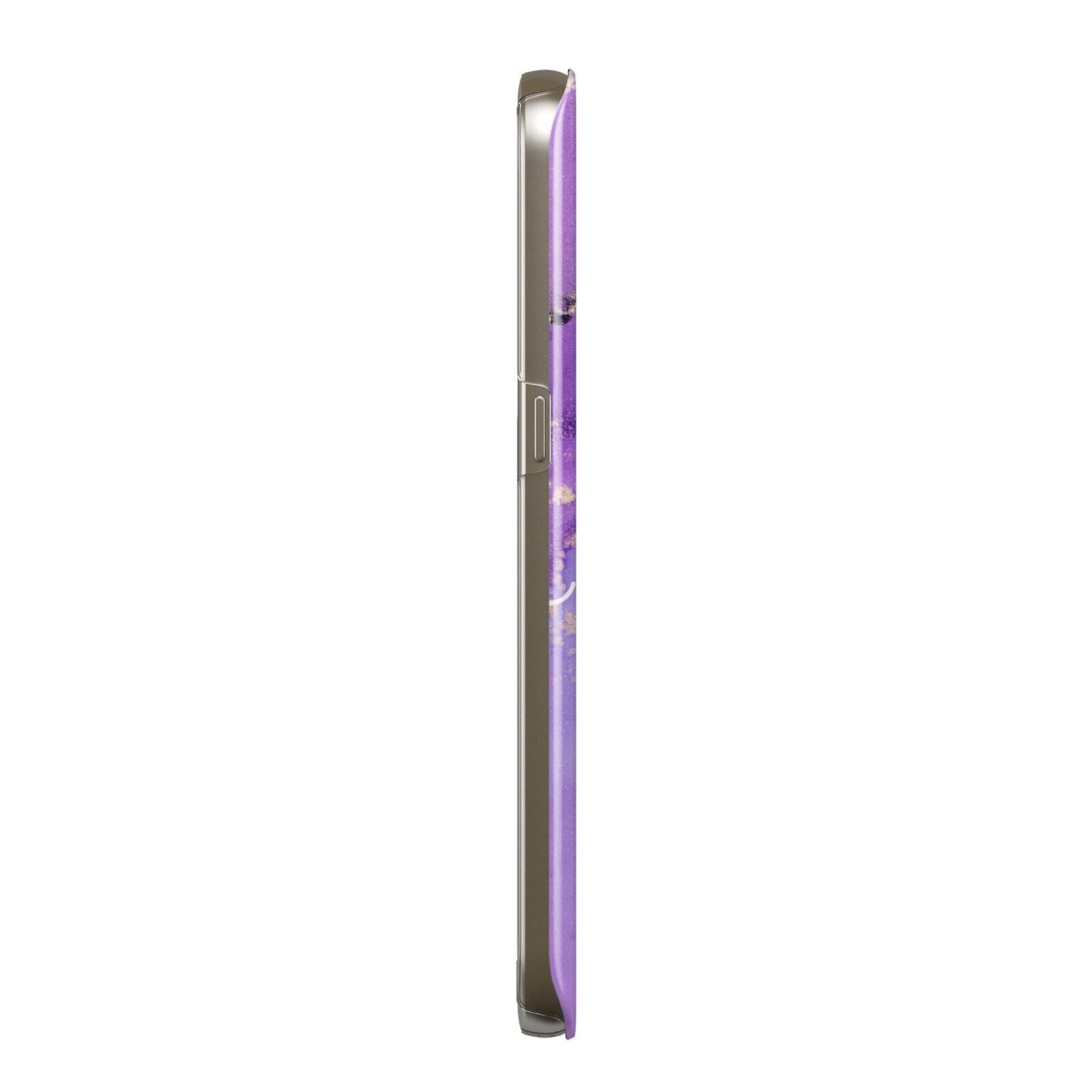 Purple Marble Samsung Galaxy Case Side View