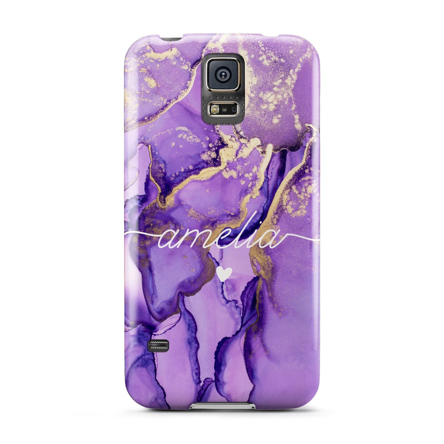 Purple Marble Samsung Galaxy S5 Case