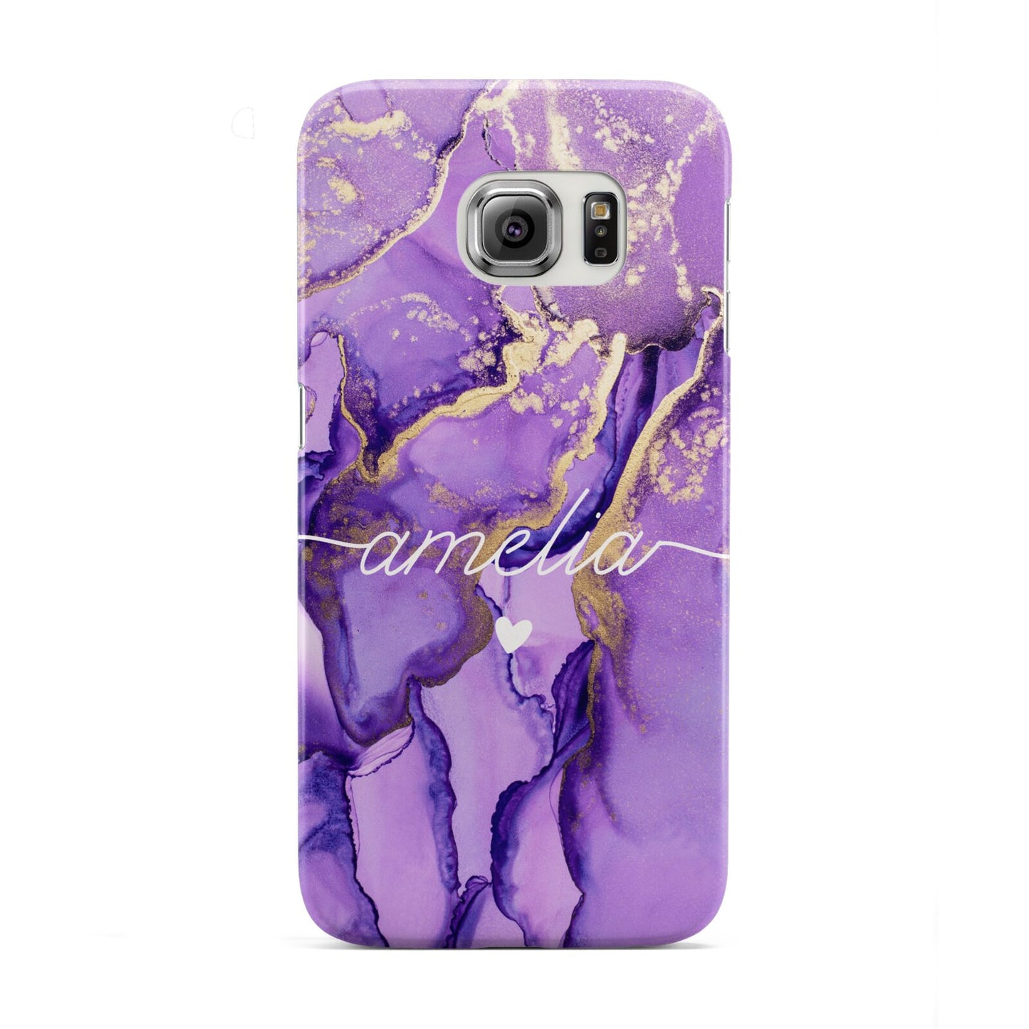 Purple Marble Samsung Galaxy S6 Edge Case