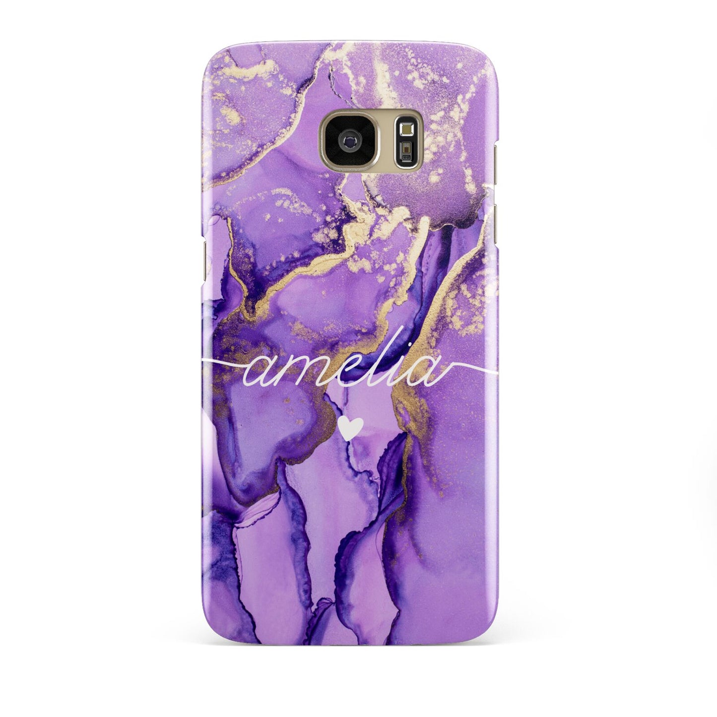 Purple Marble Samsung Galaxy S7 Edge Case