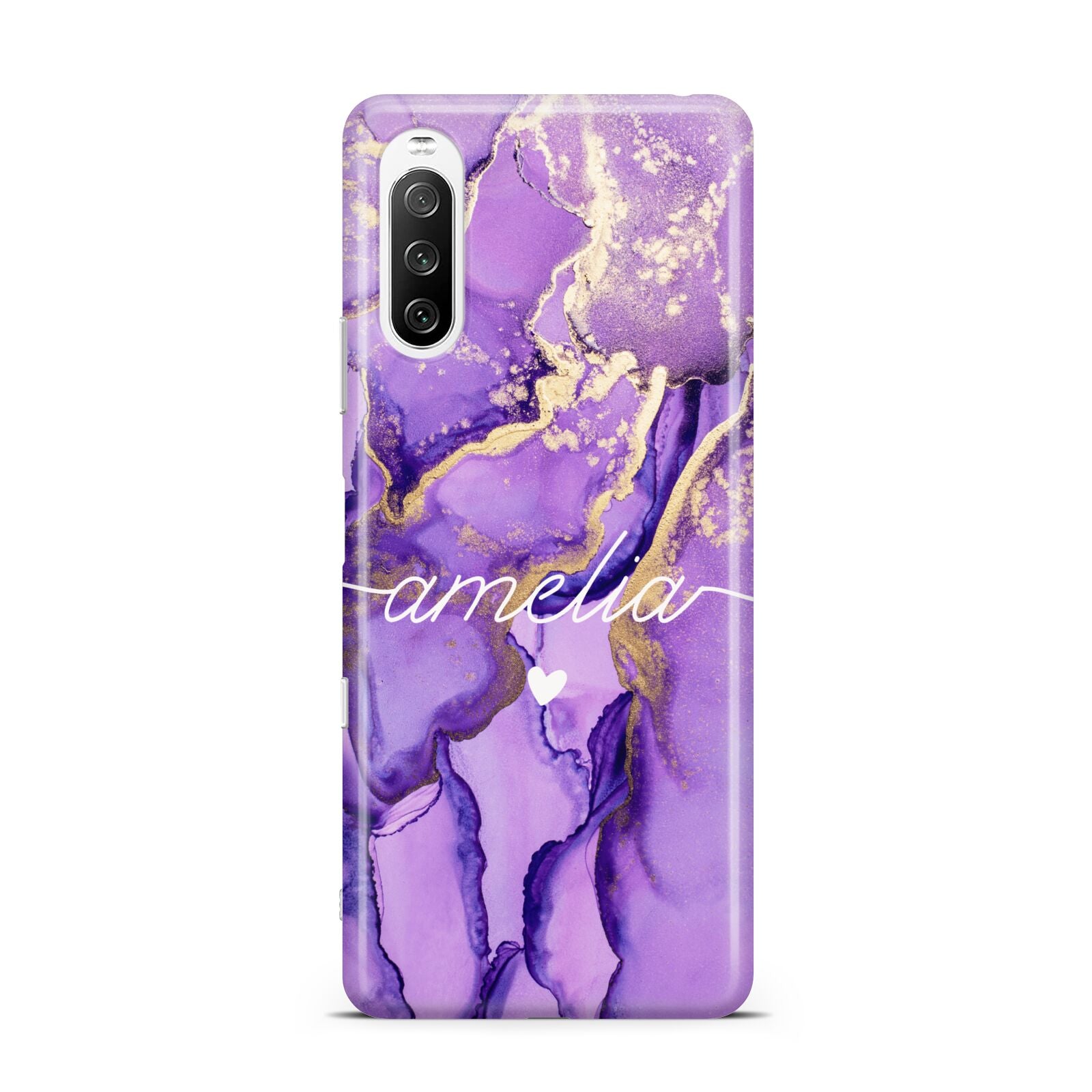 Purple Marble Sony Xperia 10 III Case