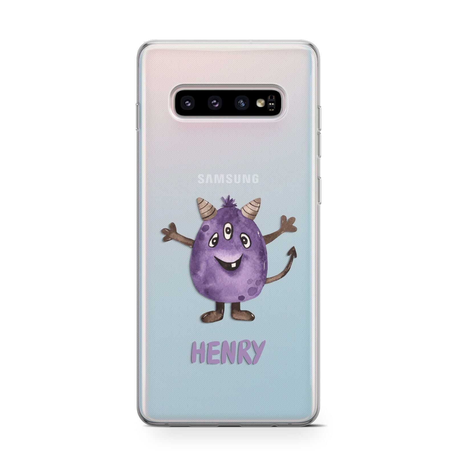 Purple Monster Custom Protective Samsung Galaxy Case