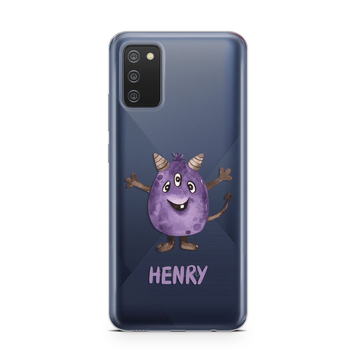 Purple Monster Custom Samsung A02s Case