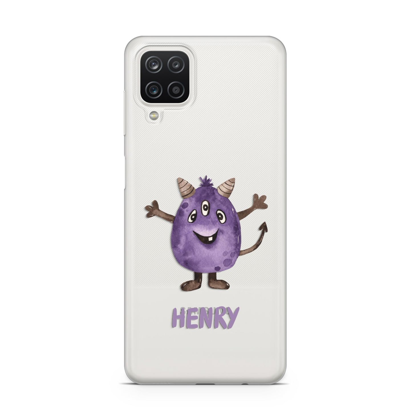 Purple Monster Custom Samsung A12 Case