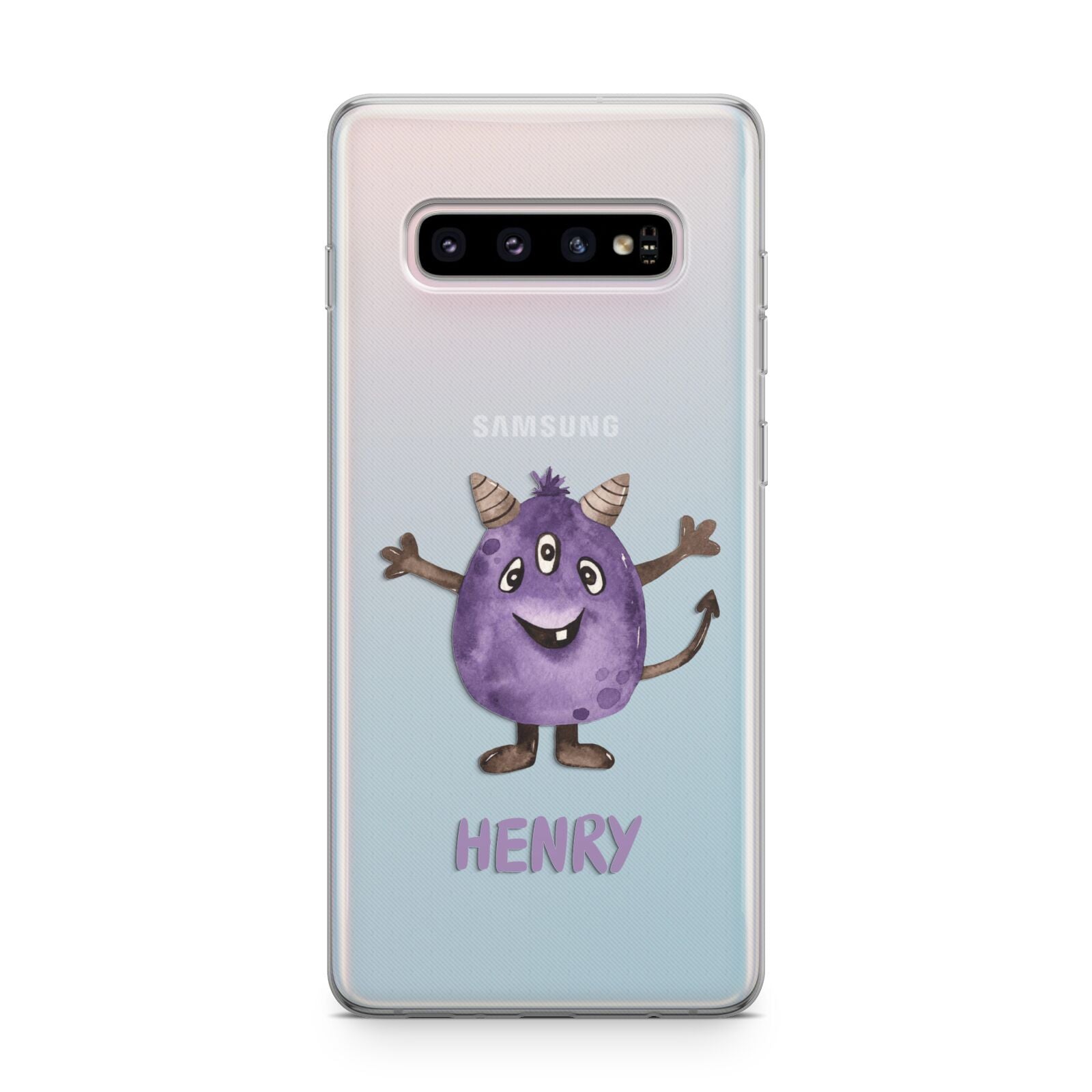 Purple Monster Custom Samsung Galaxy S10 Plus Case